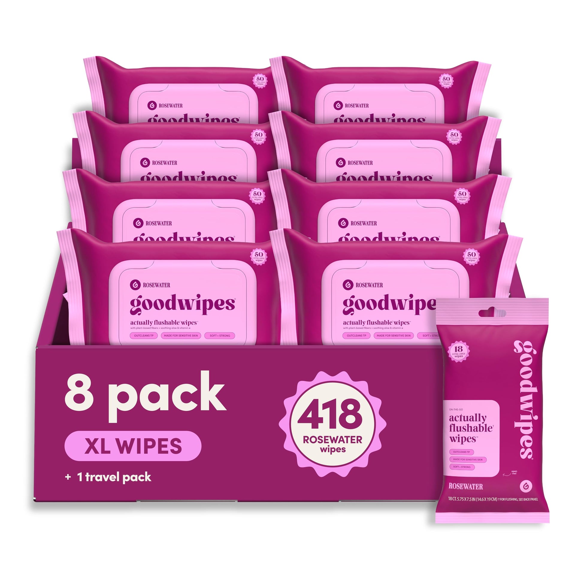Flushable Wipes (418 Count)