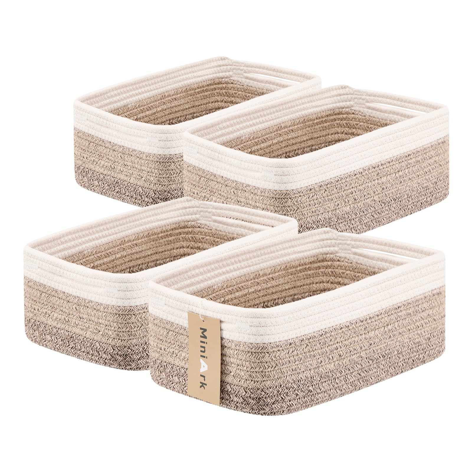 Small Storage Baskets for Organizing (4 Count)
