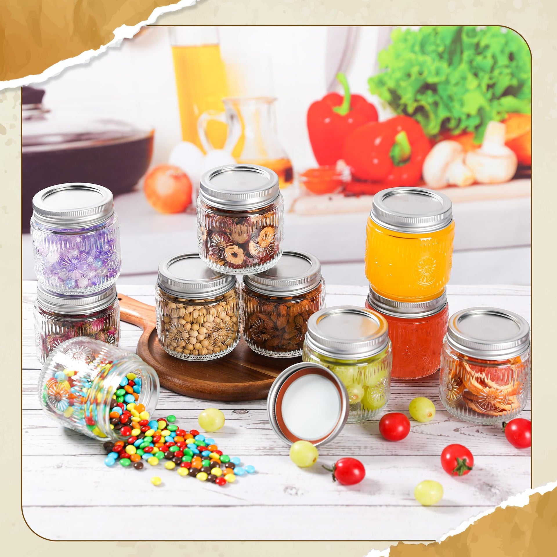 Mason Jars 8 oz (8 fluid ounce(s))