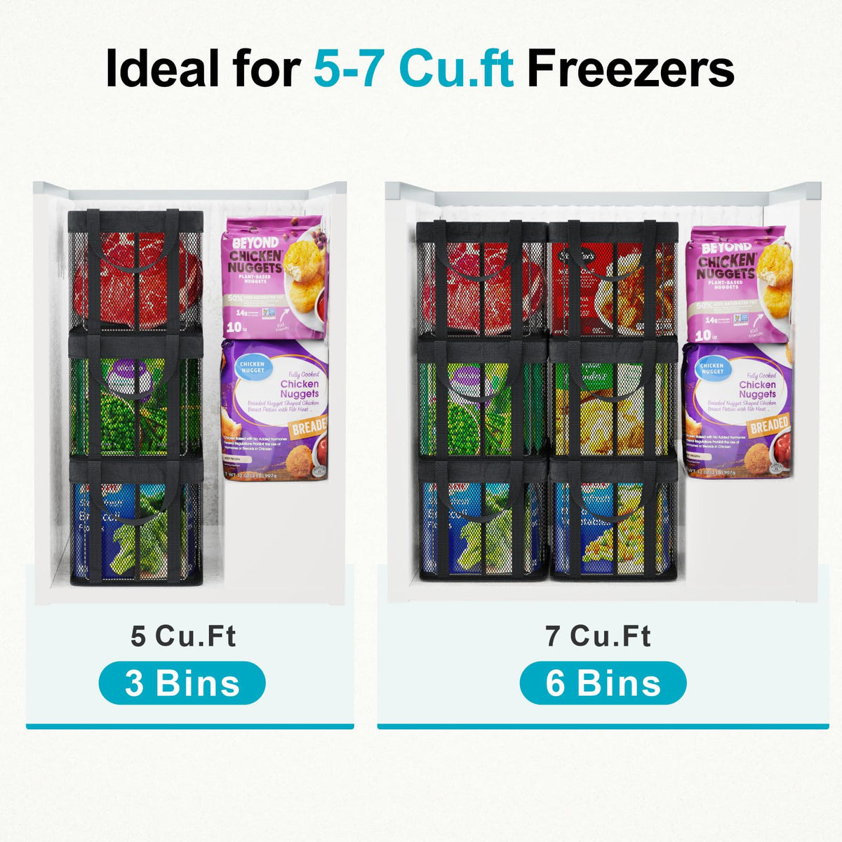Chest Freezer Organizer (6 Count)