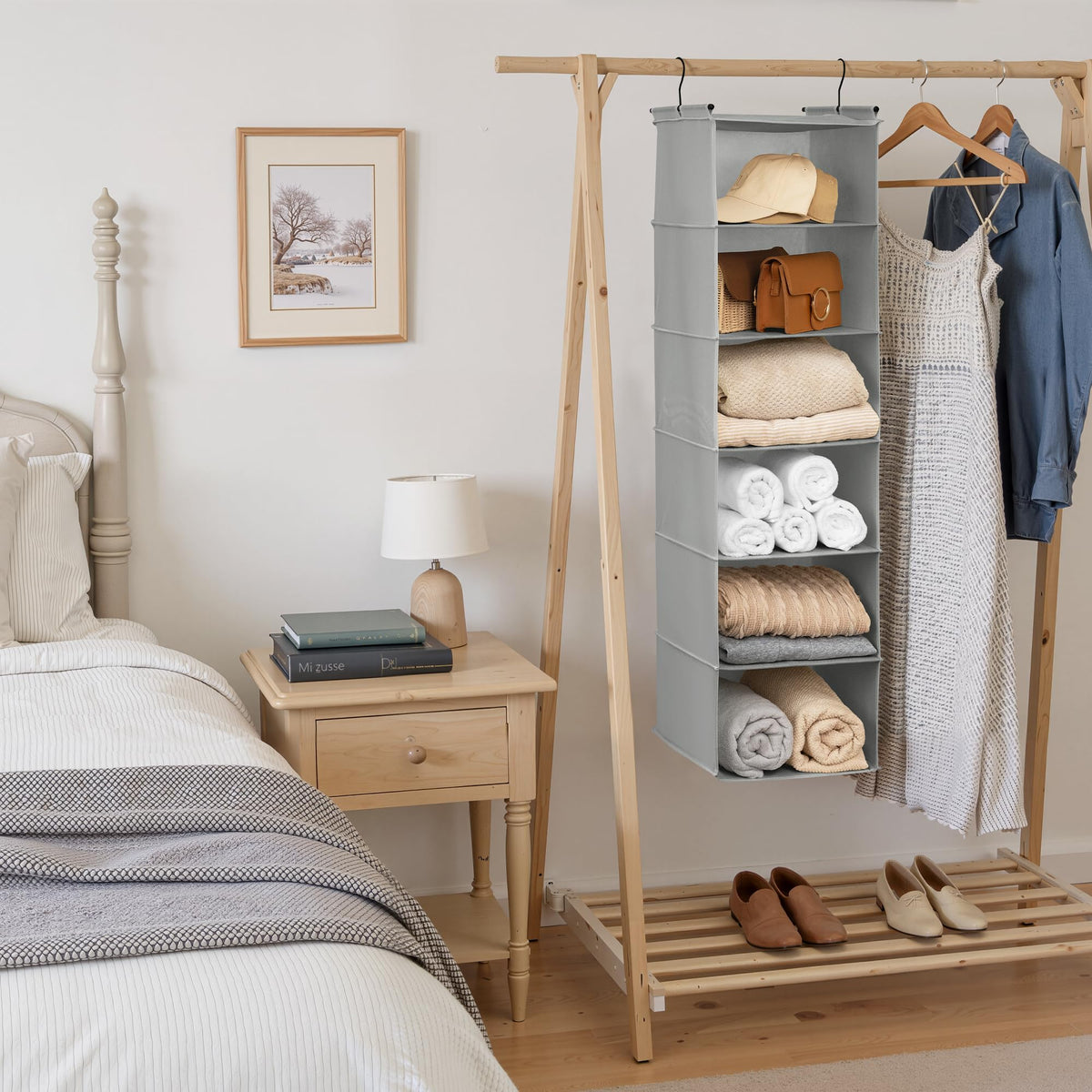 6 Shelf Hanging Closet Organizer