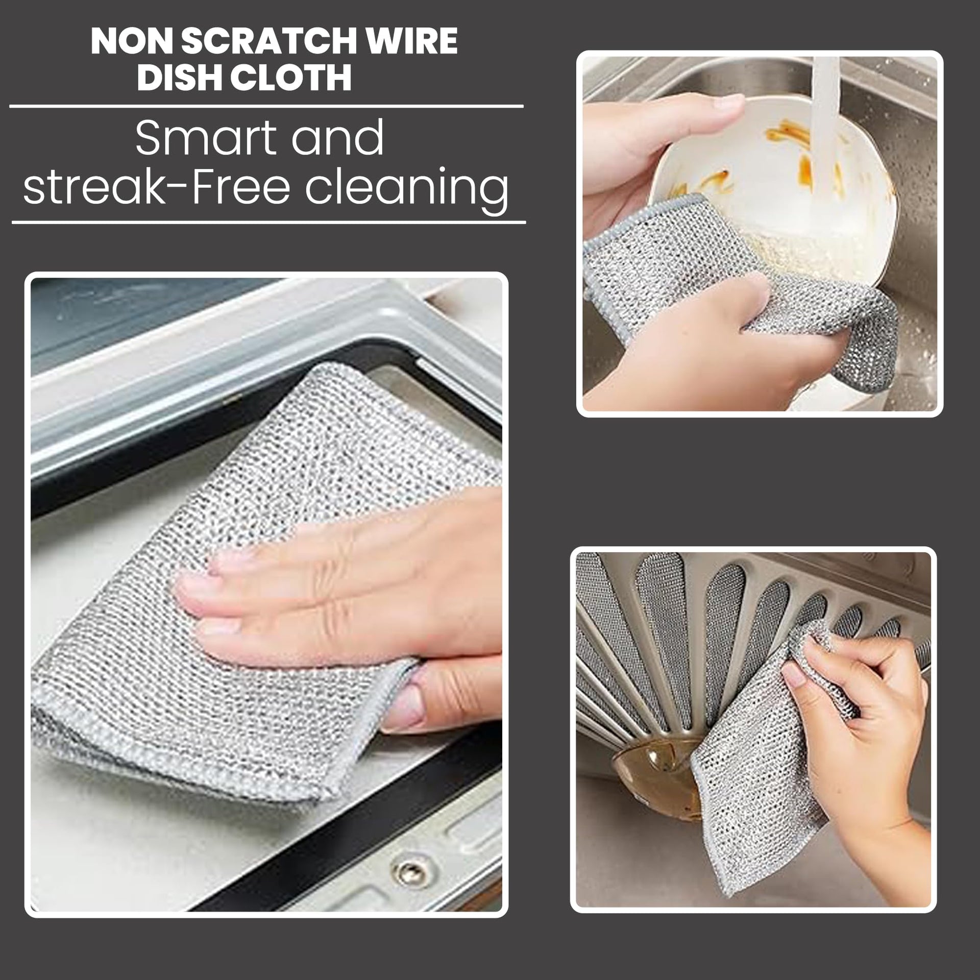 Non Scratch Wire Dishwashing Rag (10 Count)