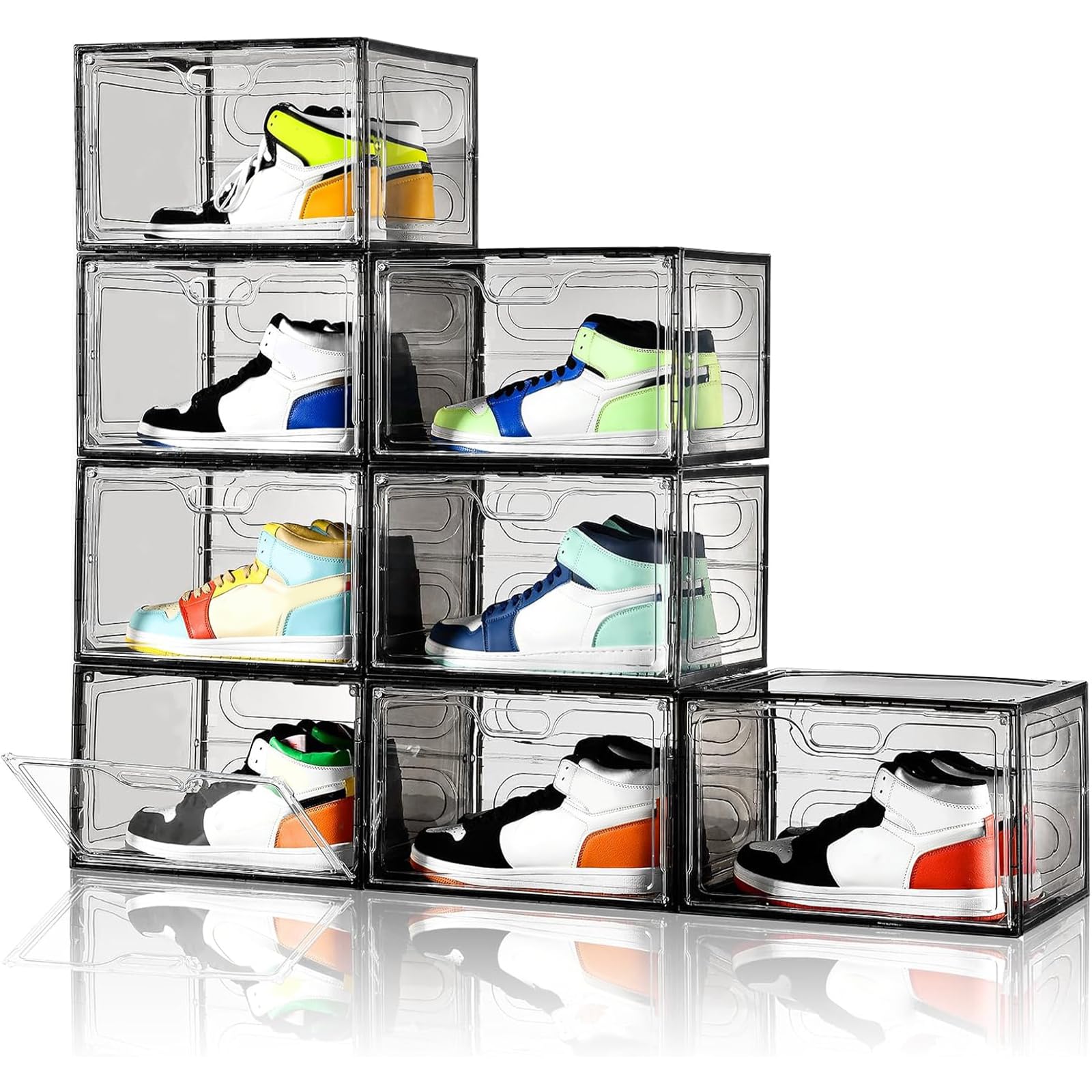 8 Pack Drop Side Shoe Boxes (8 Count)