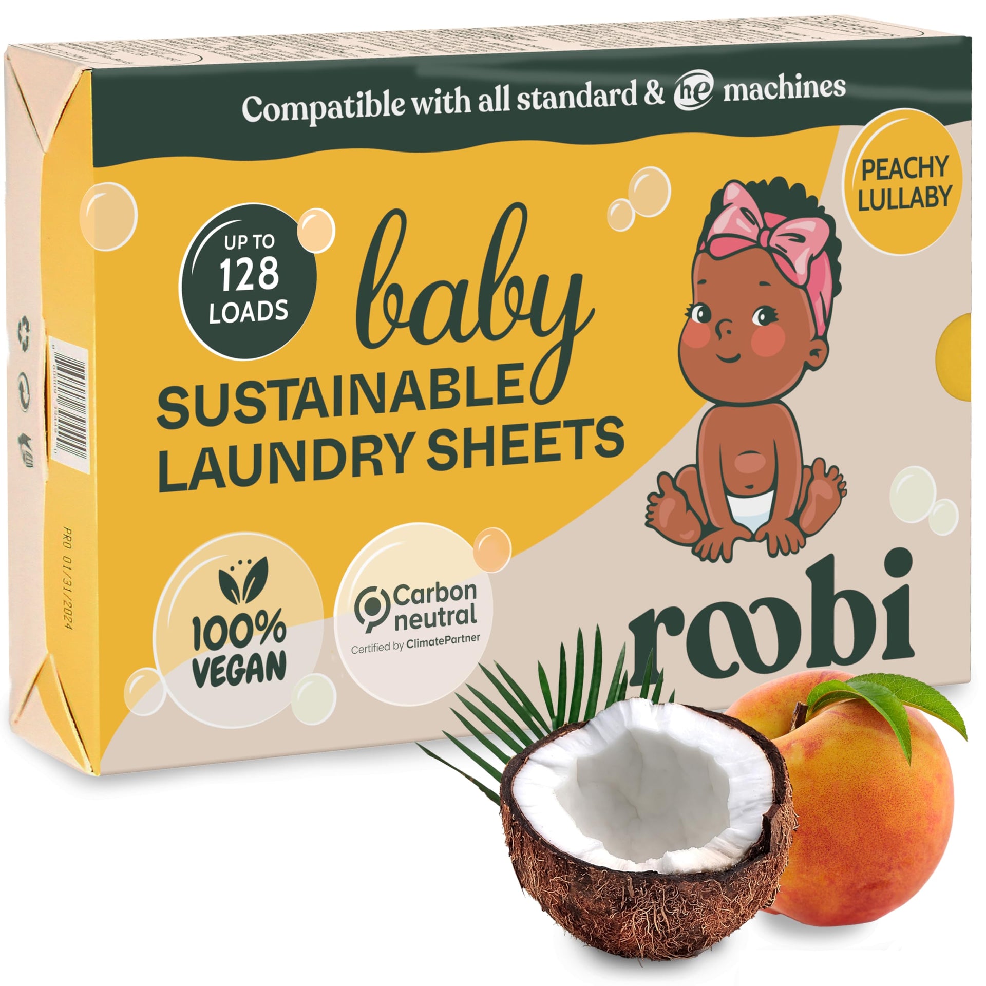 Baby Laundry Detergent Sheets (128 Count)