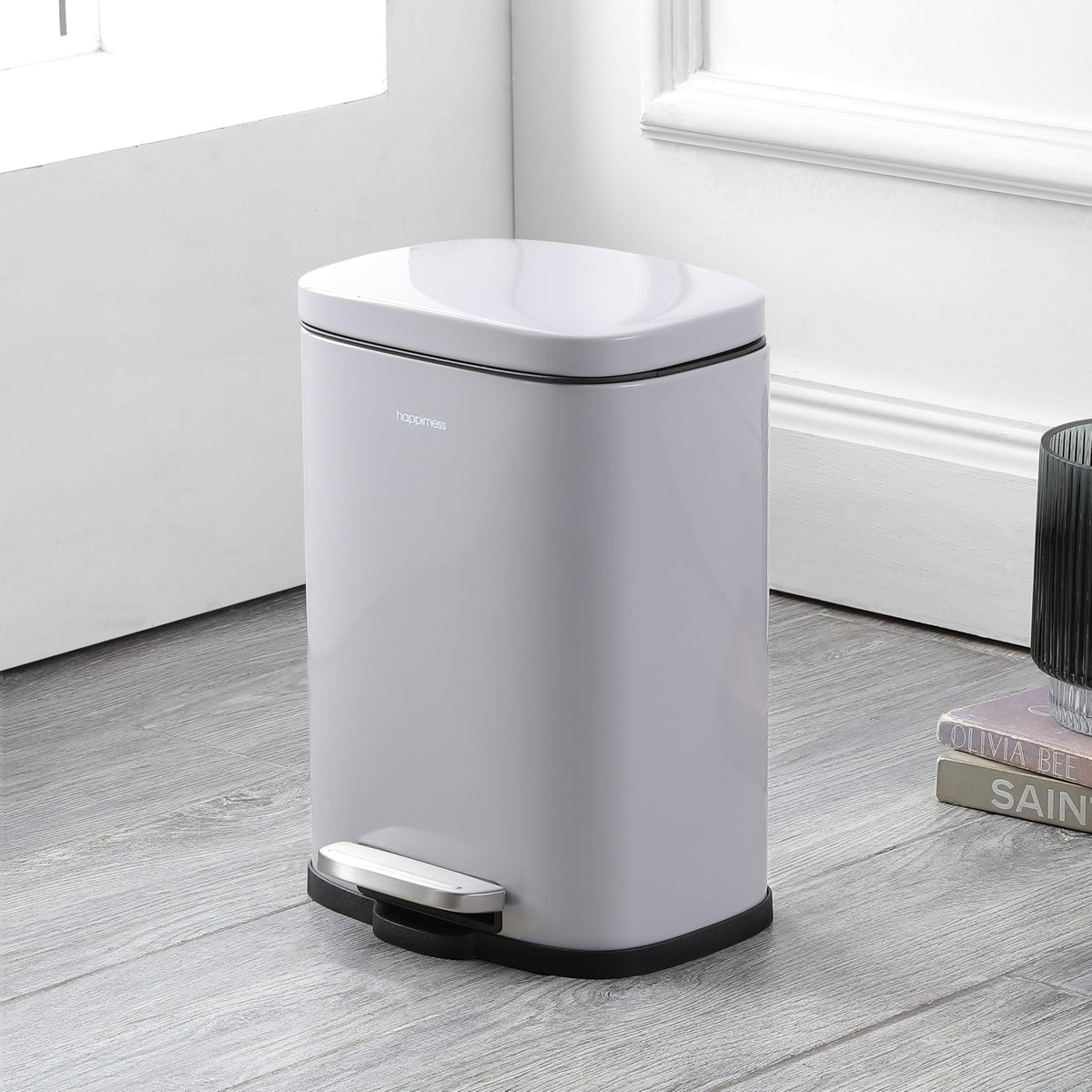 Connor 2 Piece Iron Trash Can (2 Count)