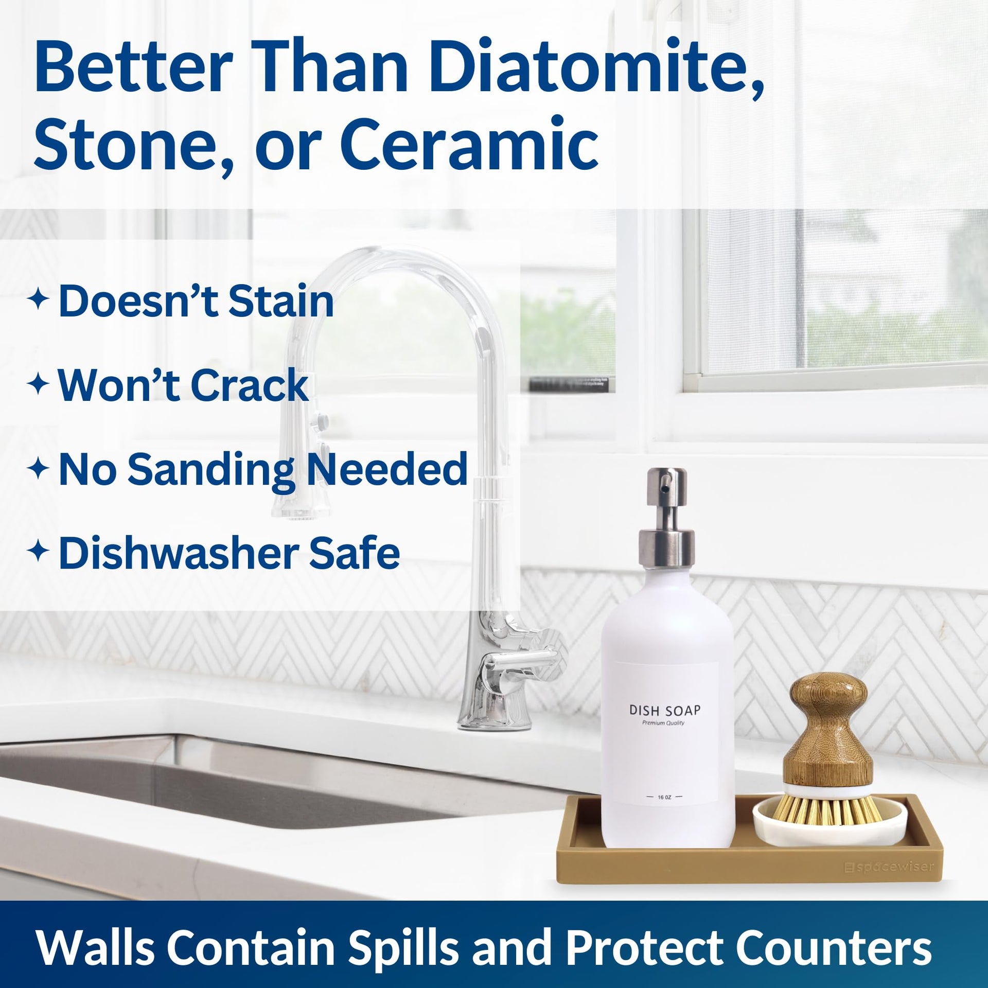 Countertop & Vanity Silicone Tray