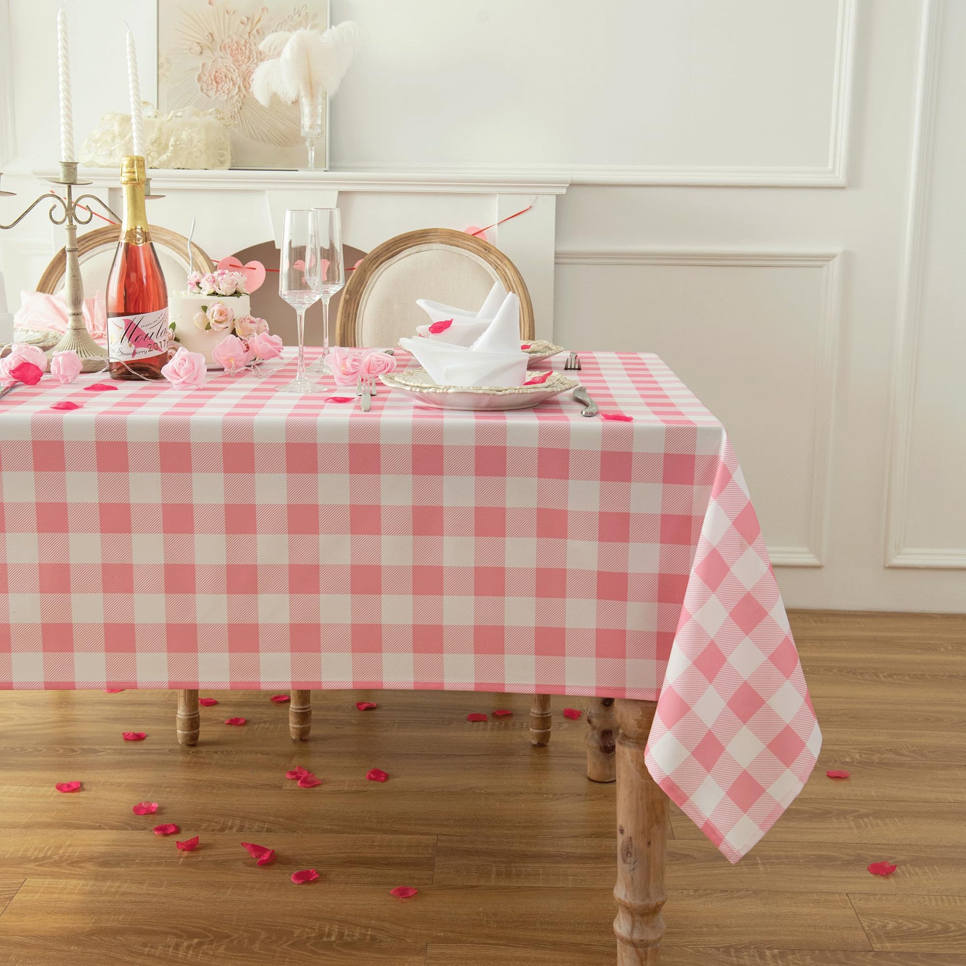 Waterproof Plaid Tablecloth Fabric