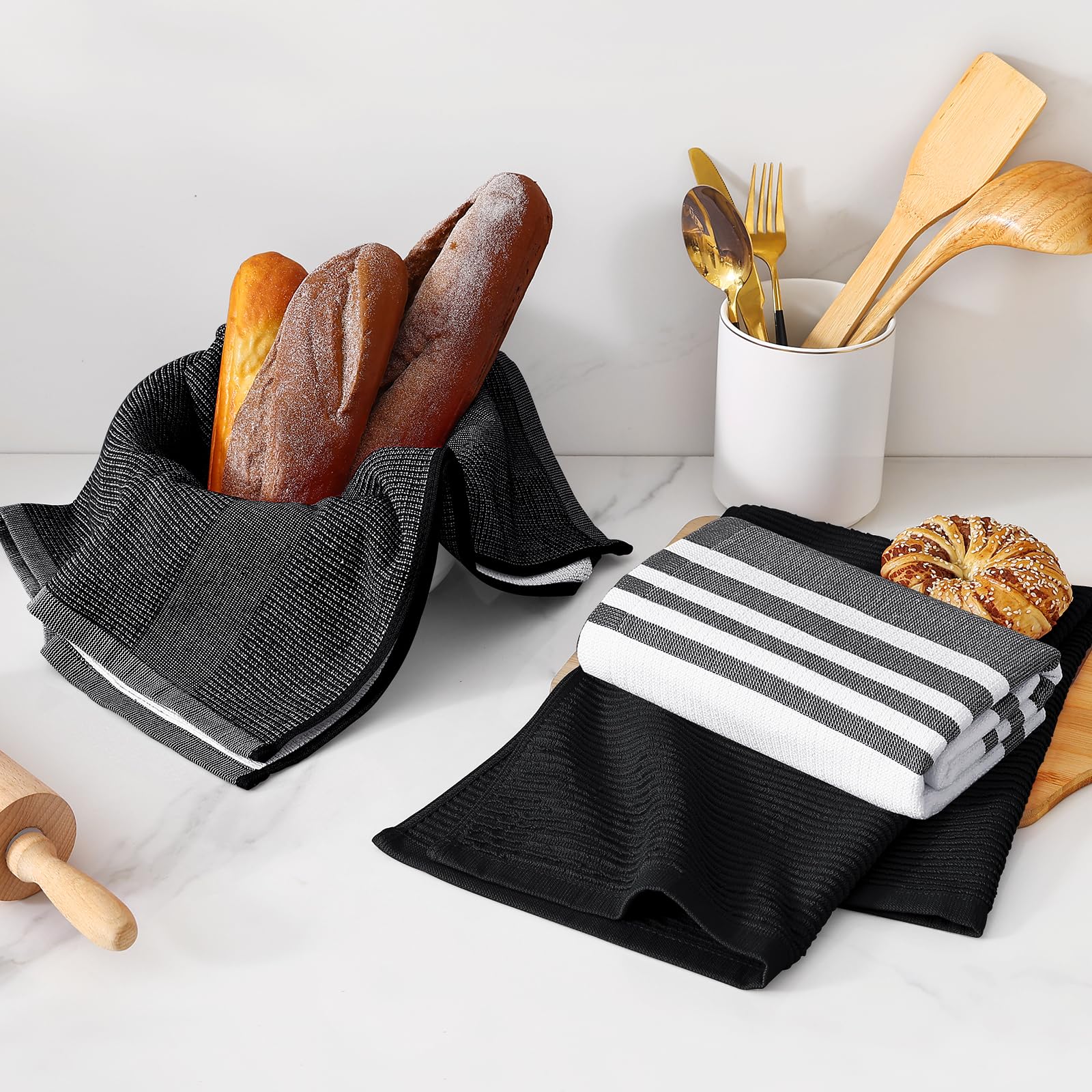 Cotton 380 GSM Premium Kitchen Towels (5.99 Count)