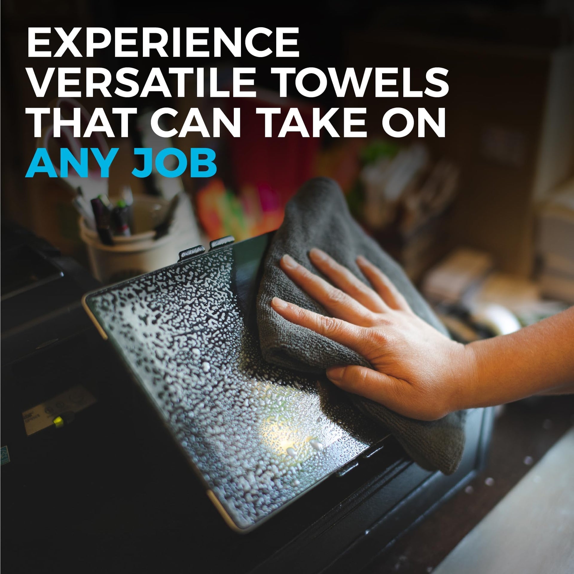 All Purpose Microfiber Terry Cleaning Towels (12 Count)