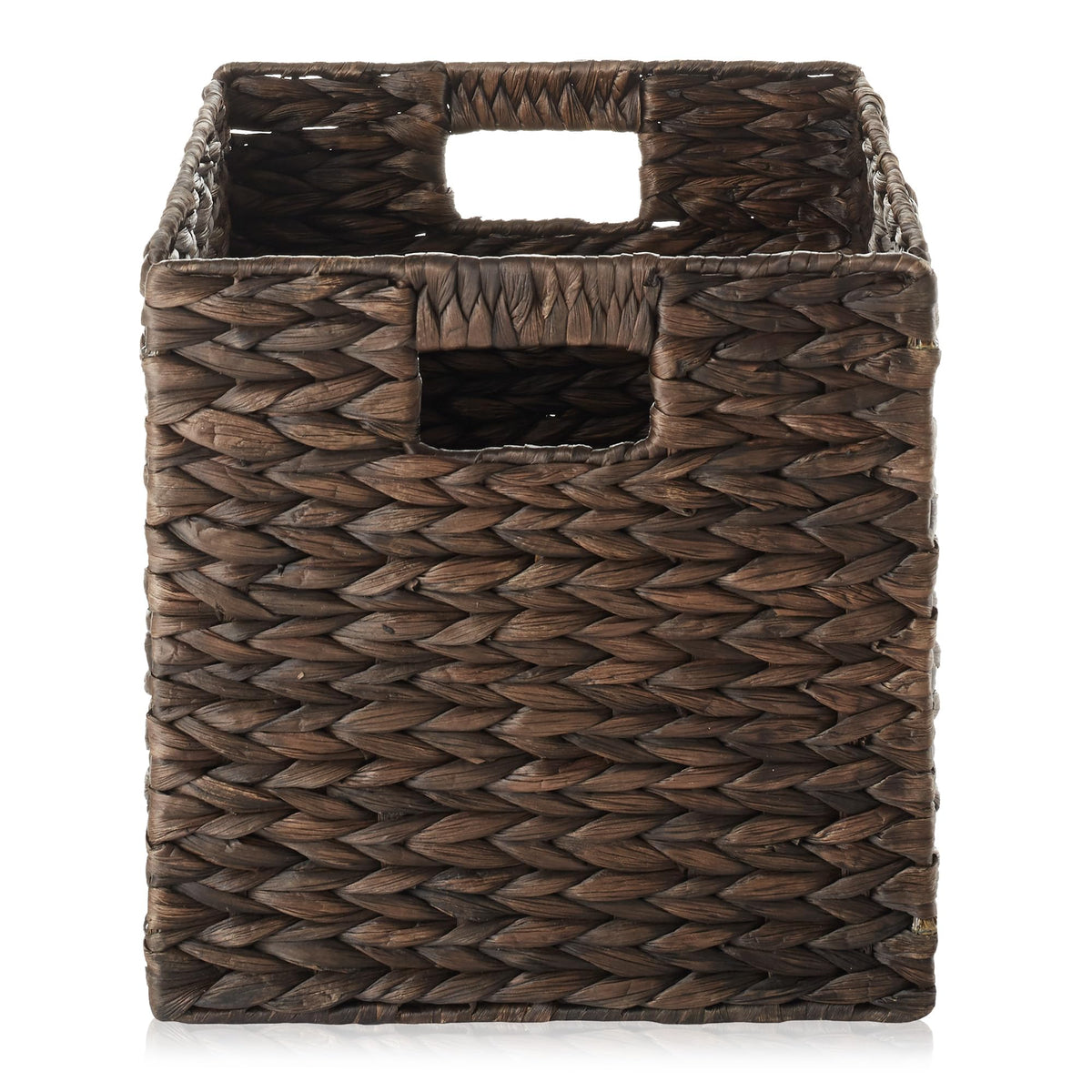 10.5" x 10.5" Water Hyacinth Storage Baskets (6 Count)