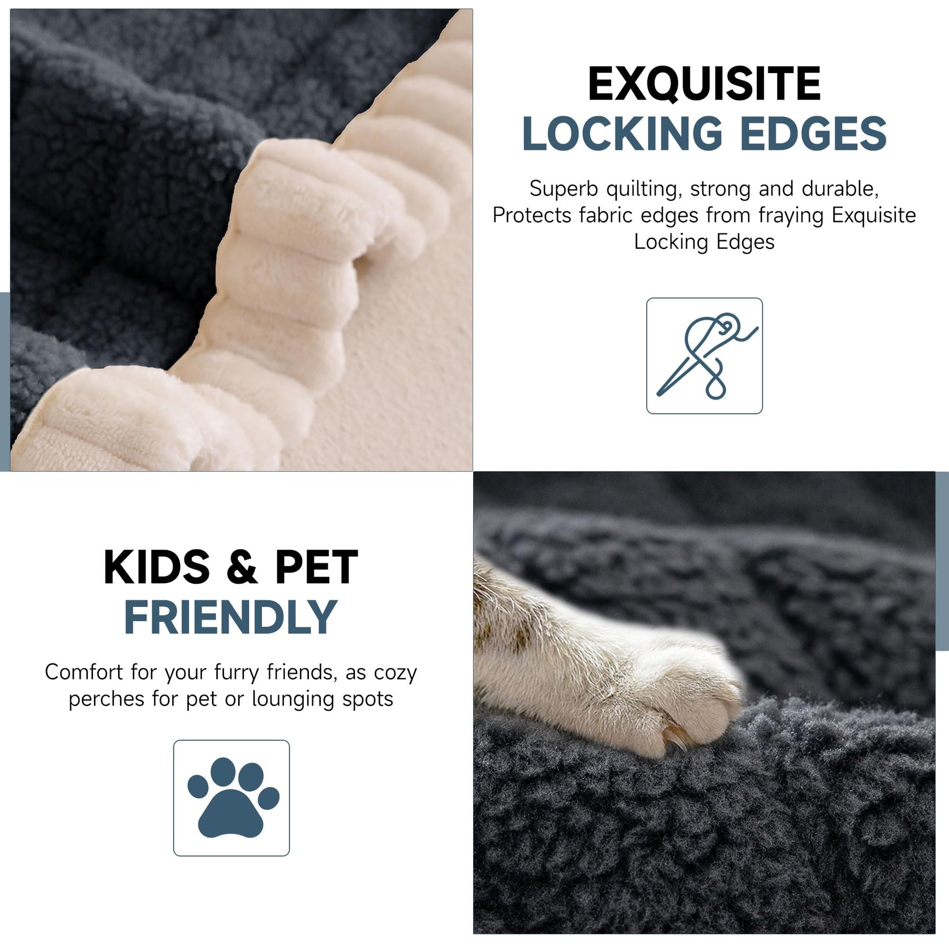 Couch Covers for Sofa Pet Friendly (3 Count)