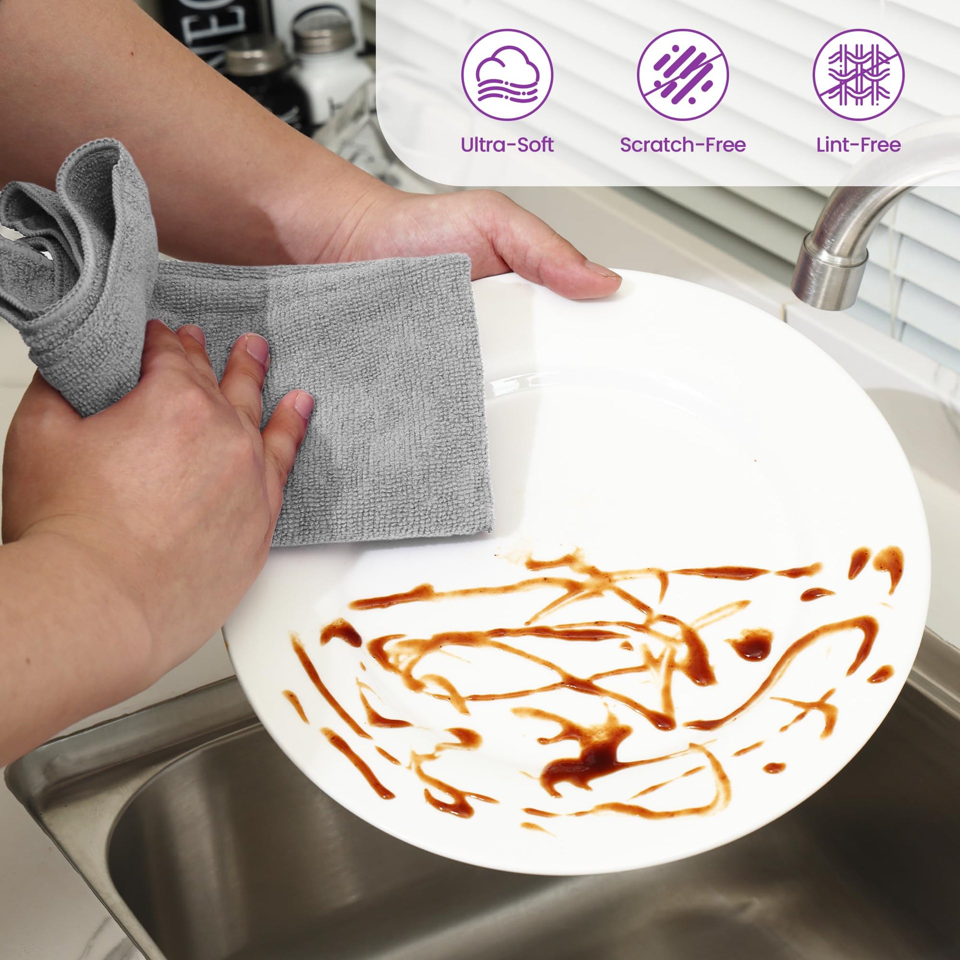 Microfiber Cleaning Cloths (12 Count)