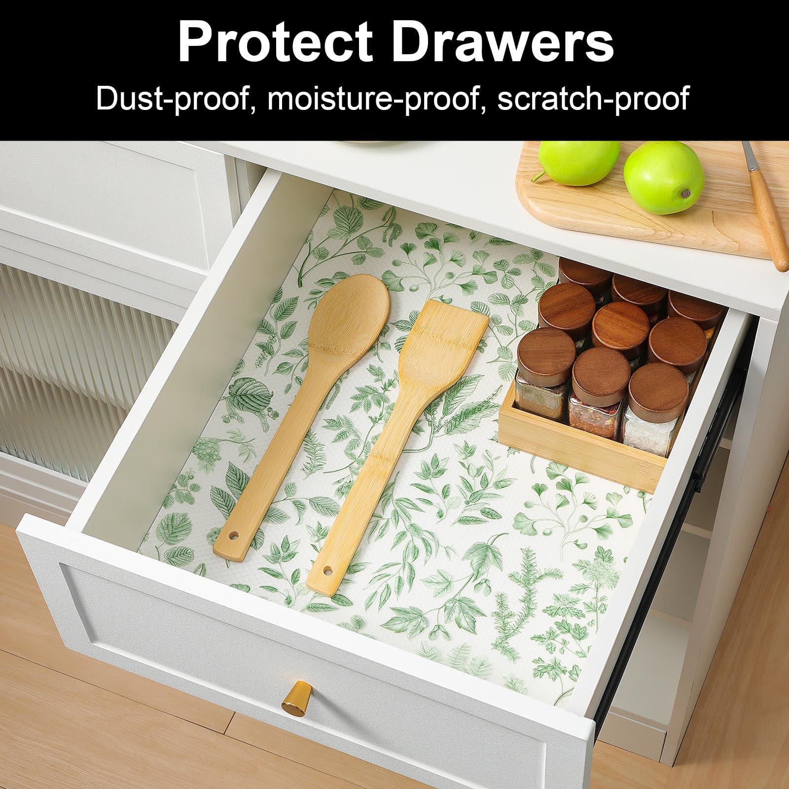 Fridge Liners Shelf Liner for Kitchen Cabinets Refrigerator Liners Waterproof & Oil