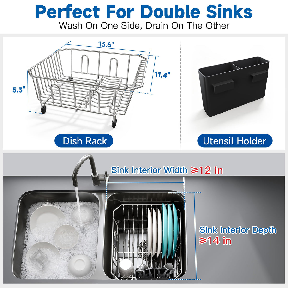 in Sink Dish Drying Rack