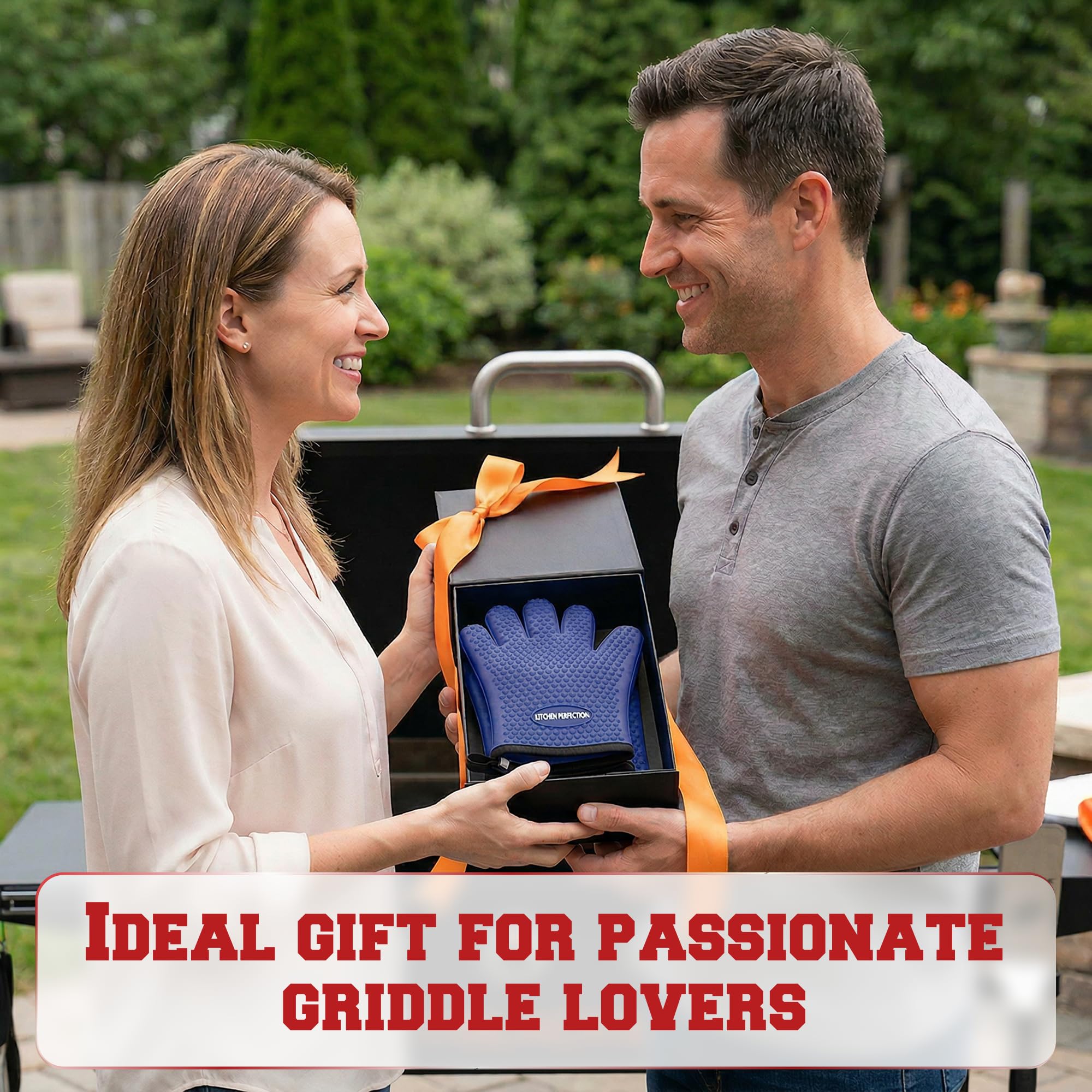 Silicone Griddle Grill Gloves Heat Resistant Oven Mitts