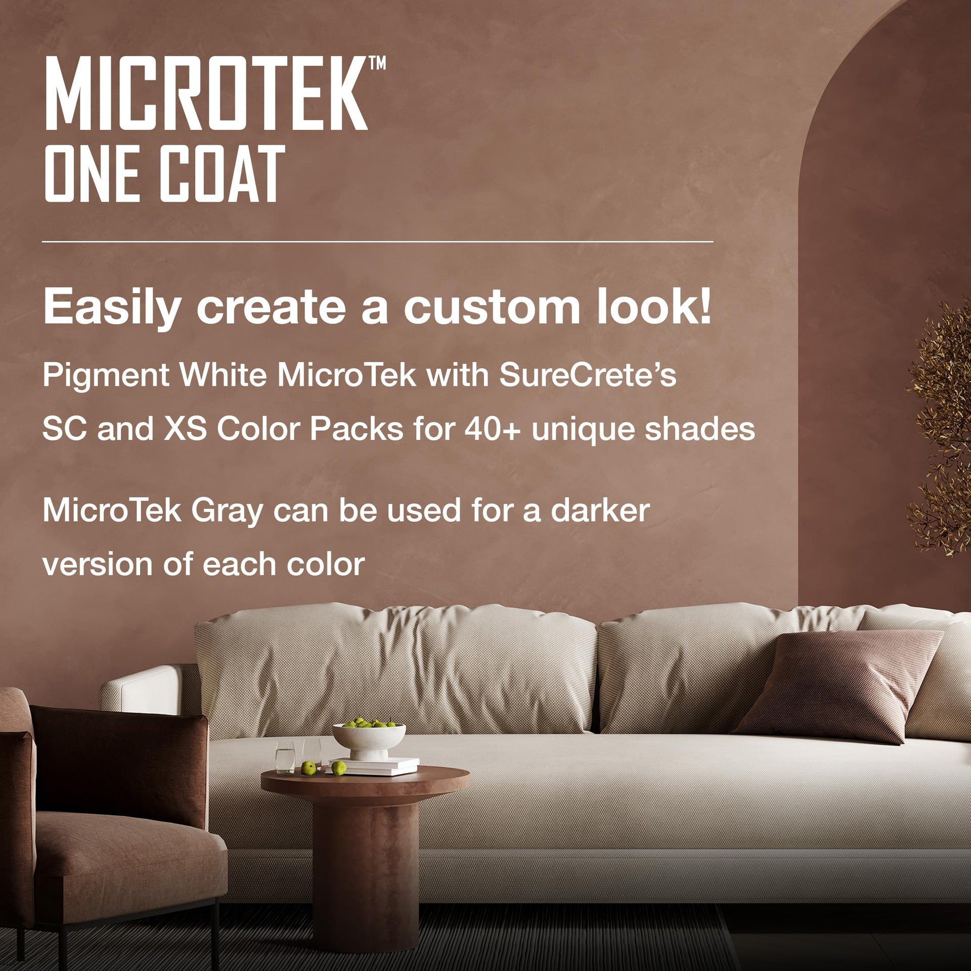 MicroTek One Coat Microcement Overlay