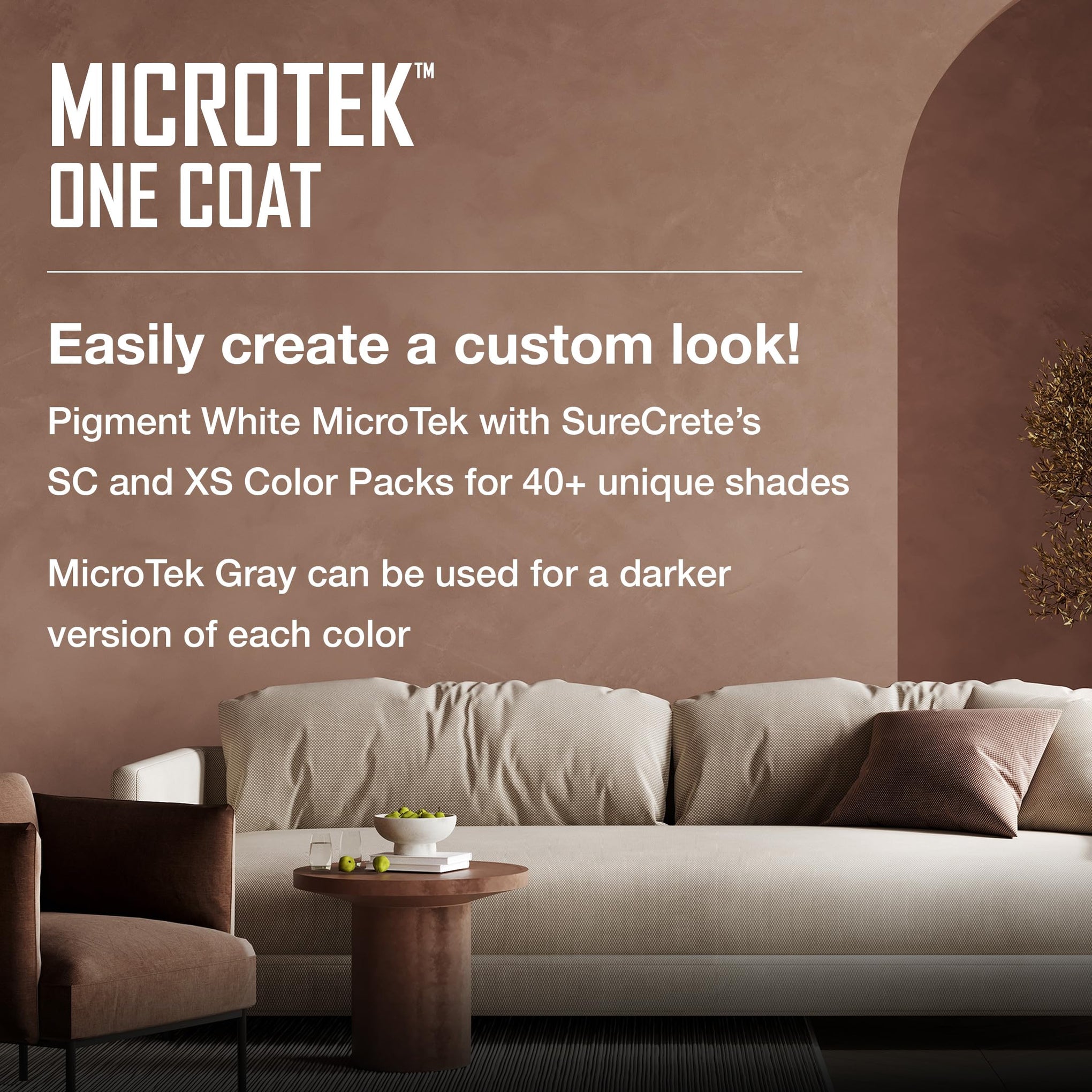 MicroTek One Coat Microcement Overlay