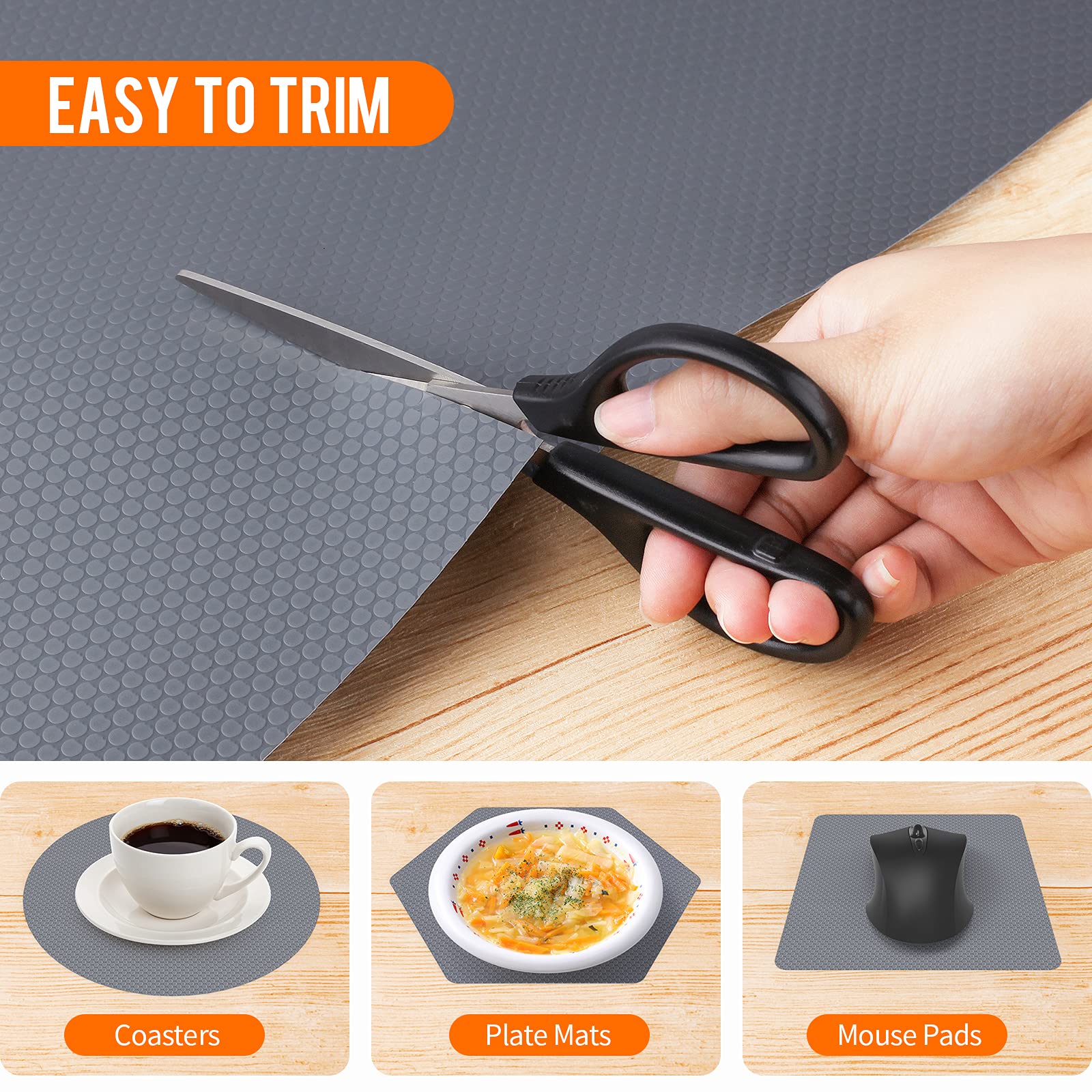 Shelf Liners for Kitchen Cabinets Non (47.2986805555555 Sq Ft)