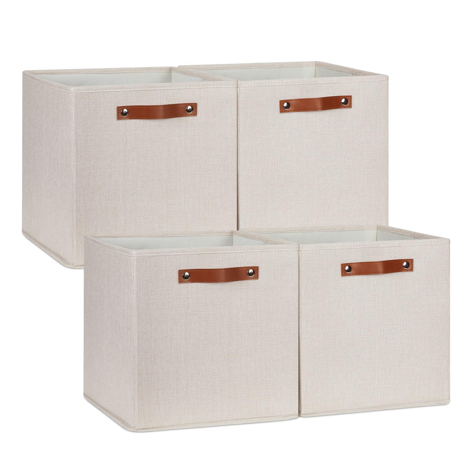 Storage Baskets for Shelves Closet Storage (4 Count)