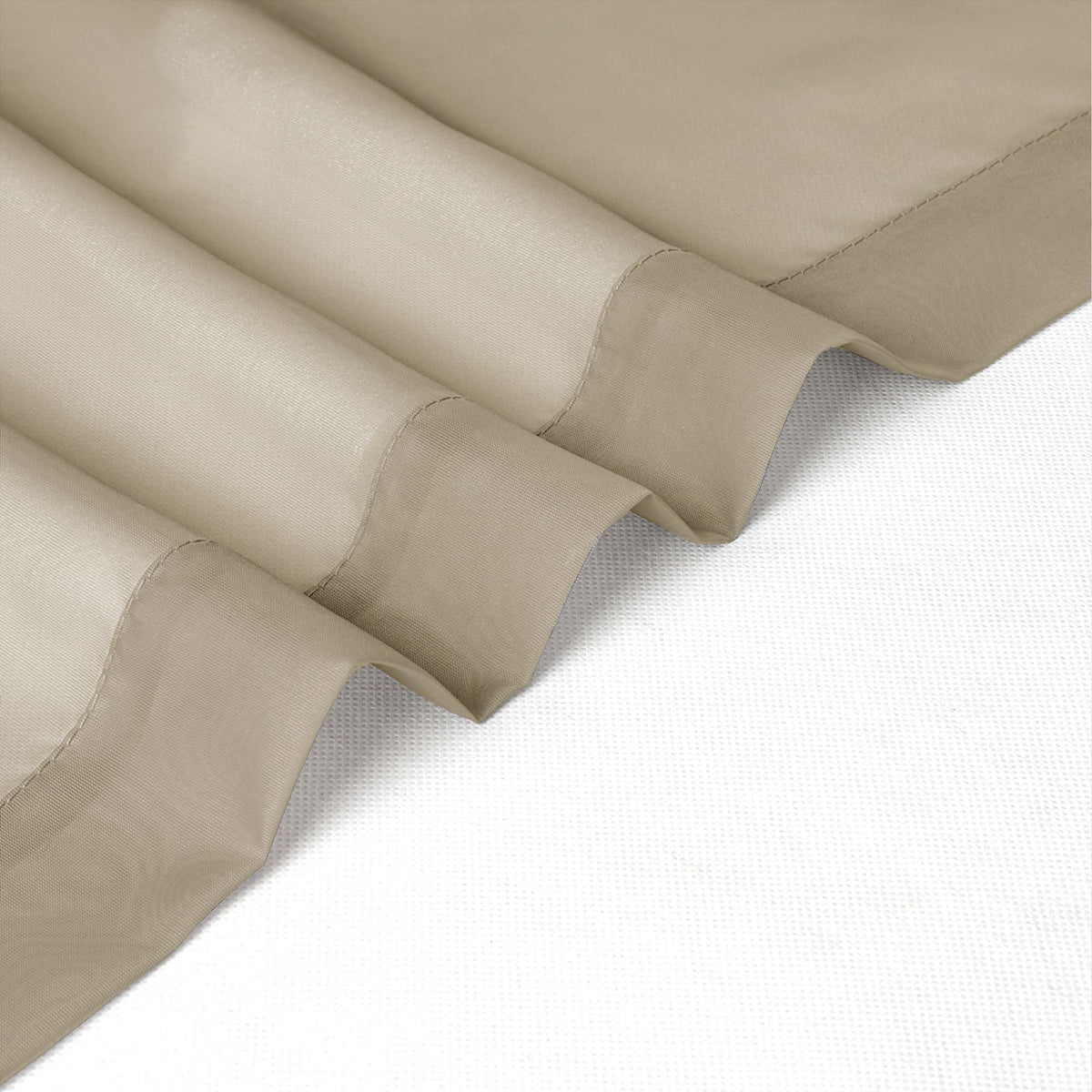 Taupe Sheer Curtains 36 inch Length 2 Panels (2 Count)