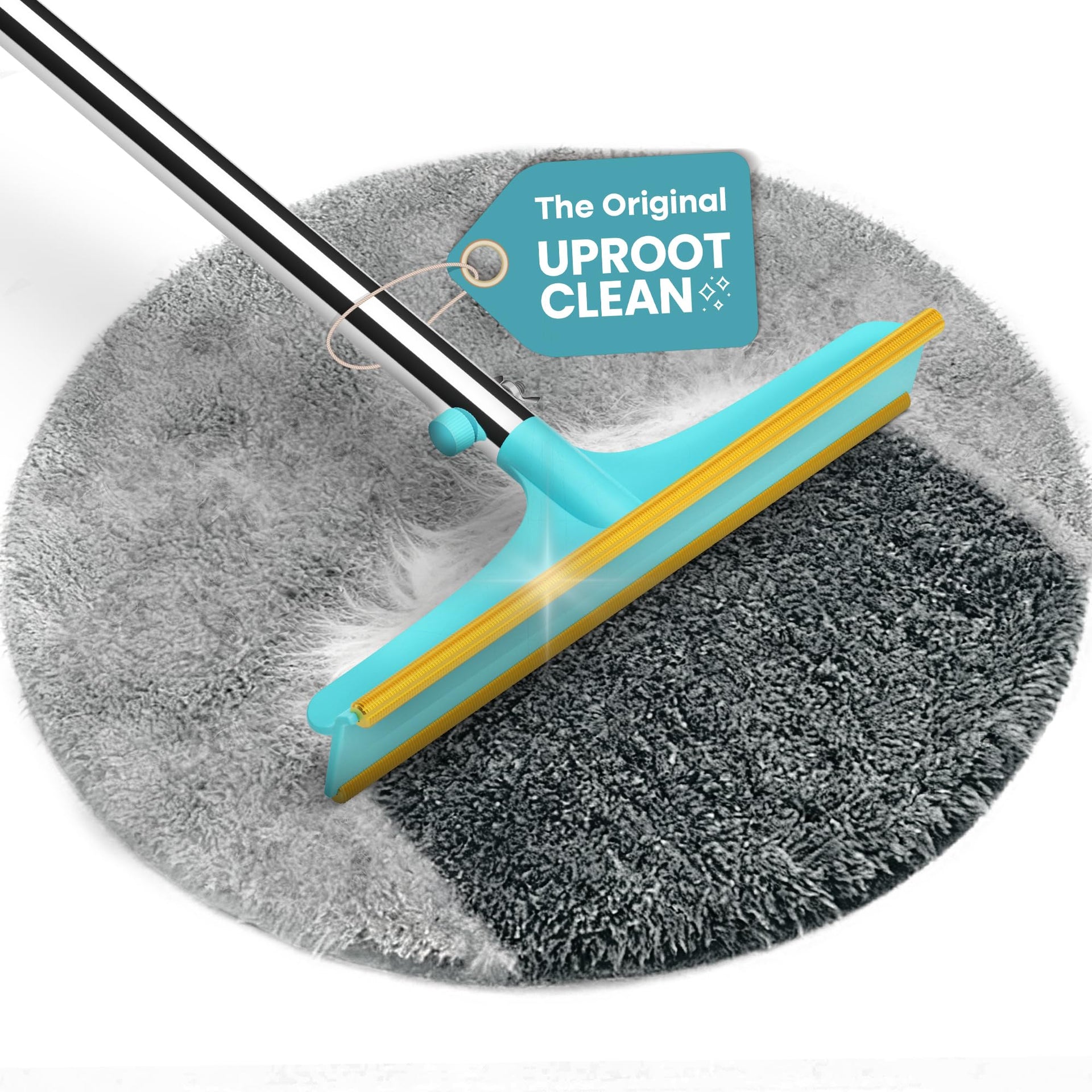 Xtra Carpet Rake for Pet Hair Removal 60" Telescopic Handle