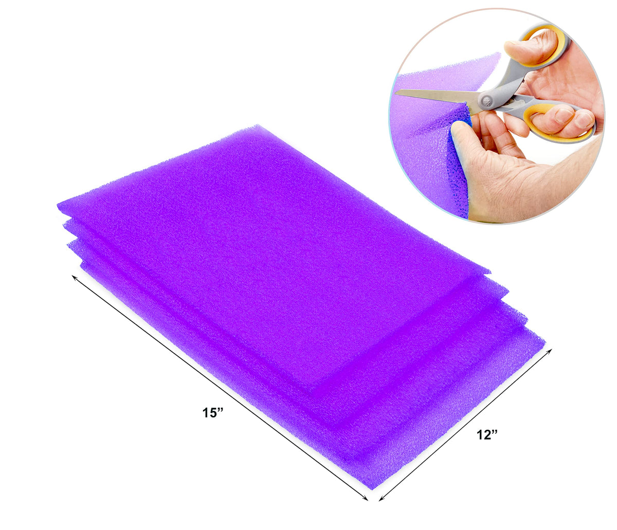 Fruit & Veggie Life Extender Liner for Fridge Refrigerator Drawers (4 Count)
