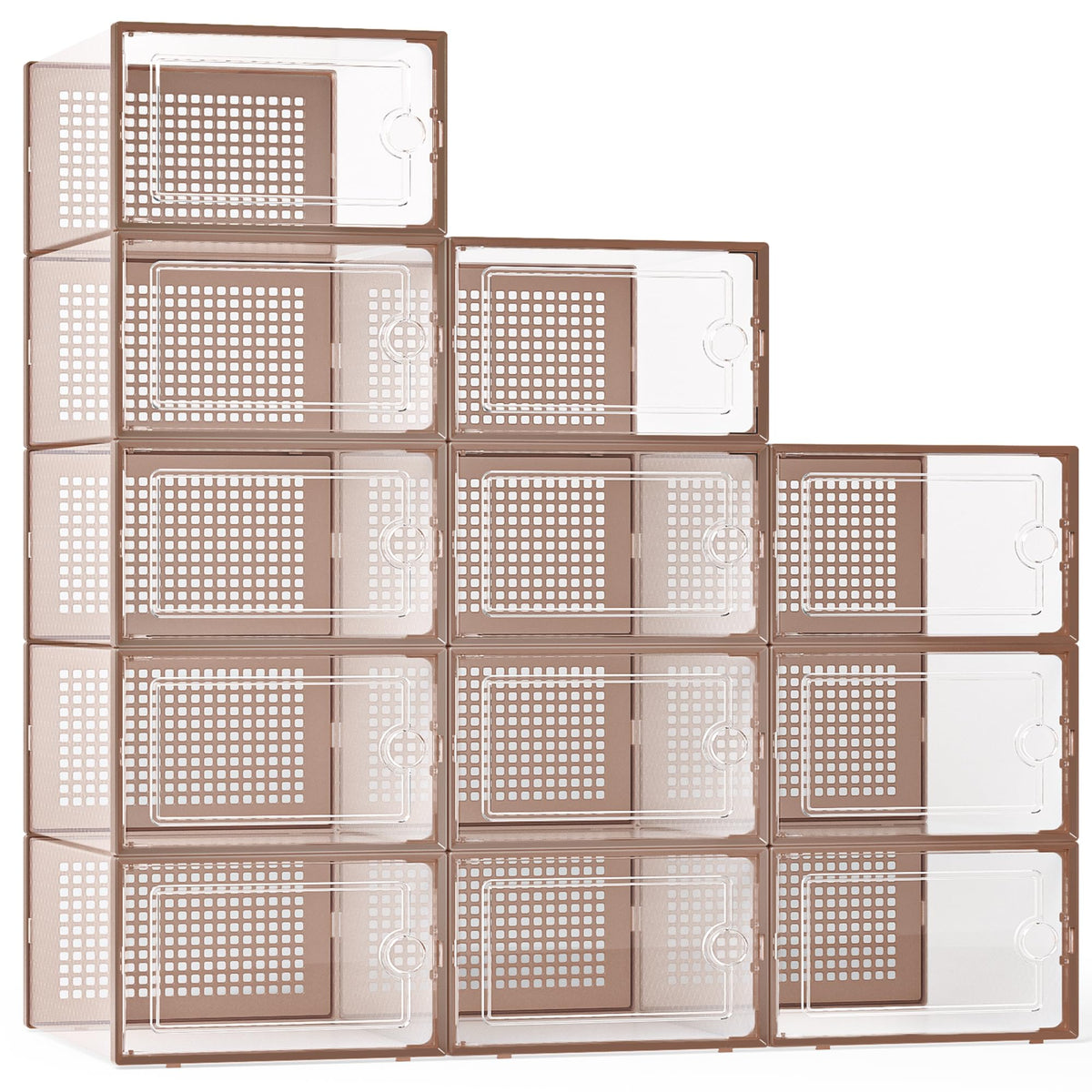X Large Shoe Storage Boxes Organizers for Closet 12 Pack (12 Count)