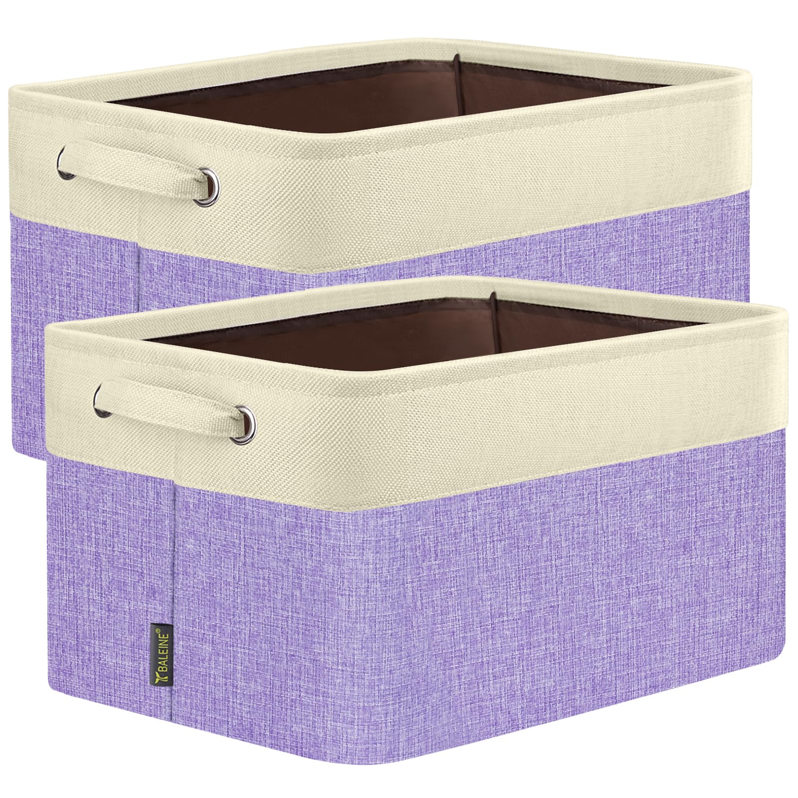 2 Pack Fabric Closet Storage Bins for Shelves (2 Count)