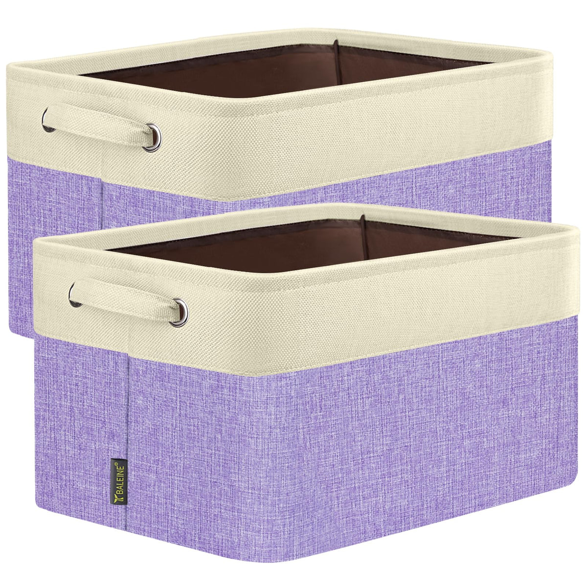 2 Pack Fabric Closet Storage Bins for Shelves (2 Count)
