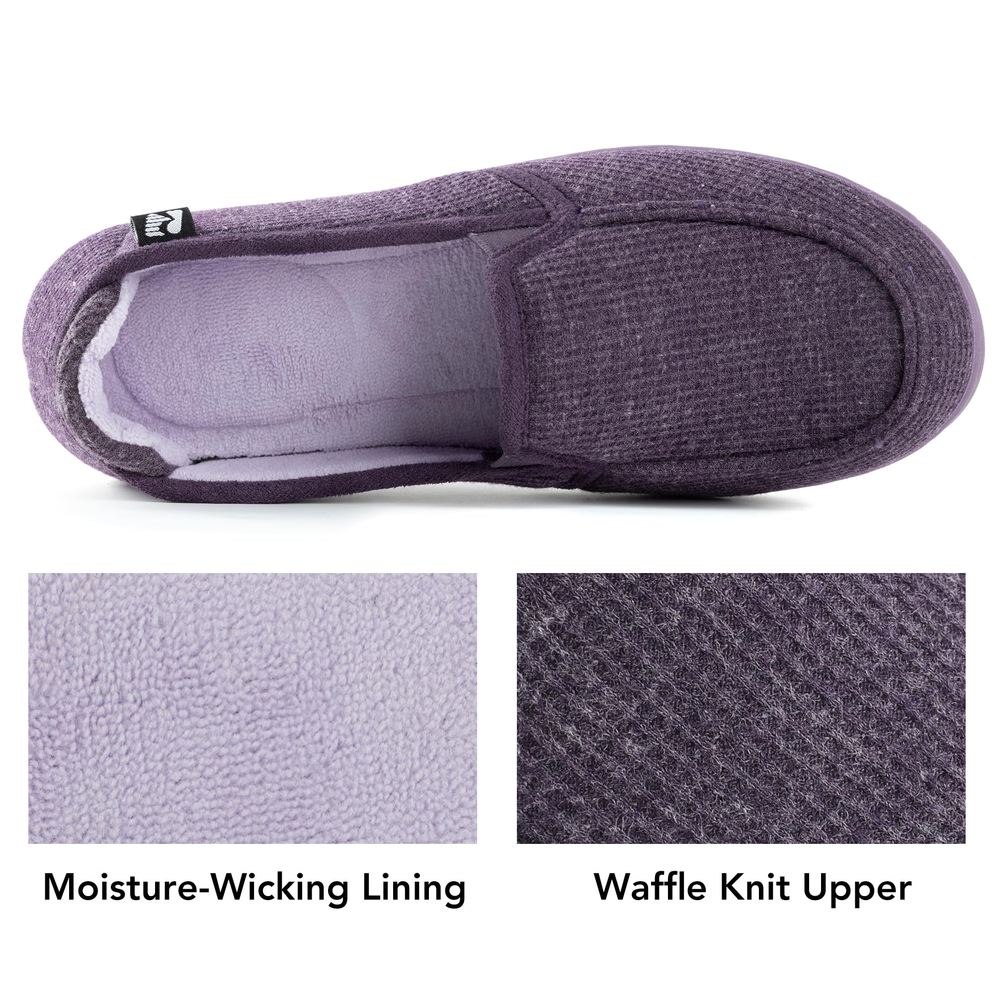 Women's Two Tone Hoodback Slipper with Removable Insole