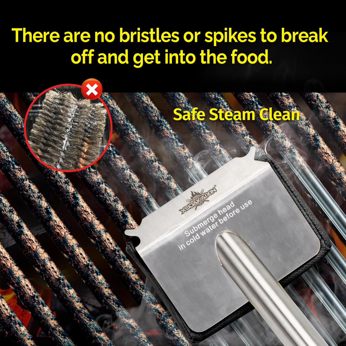Grill Brush Bristle Free