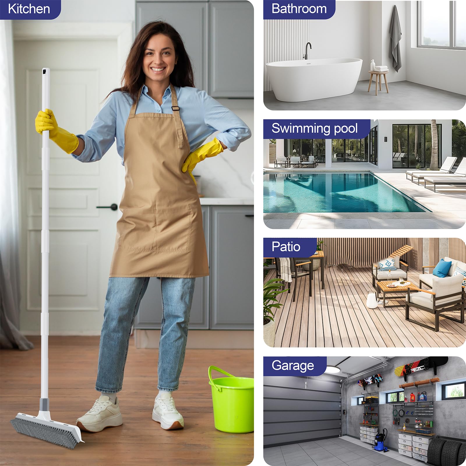 60 inch Long Handle Floor Scrub Brush