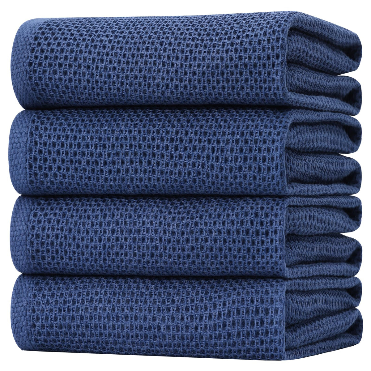 100% Cotton Oversized Waffle Weave Kitchen Towels 4 (4 Count)
