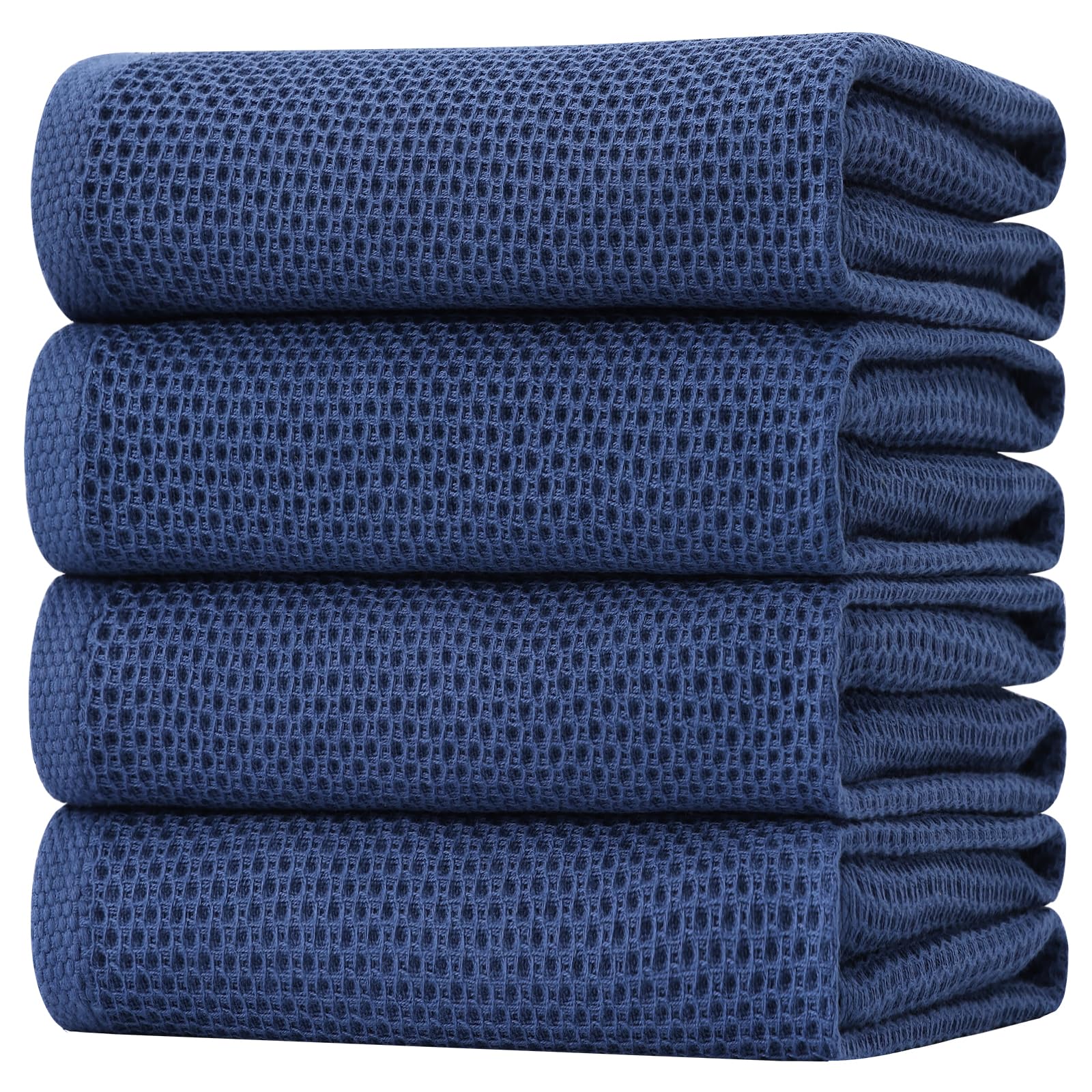 100% Cotton Oversized Waffle Weave Kitchen Towels 4 (4 Count)