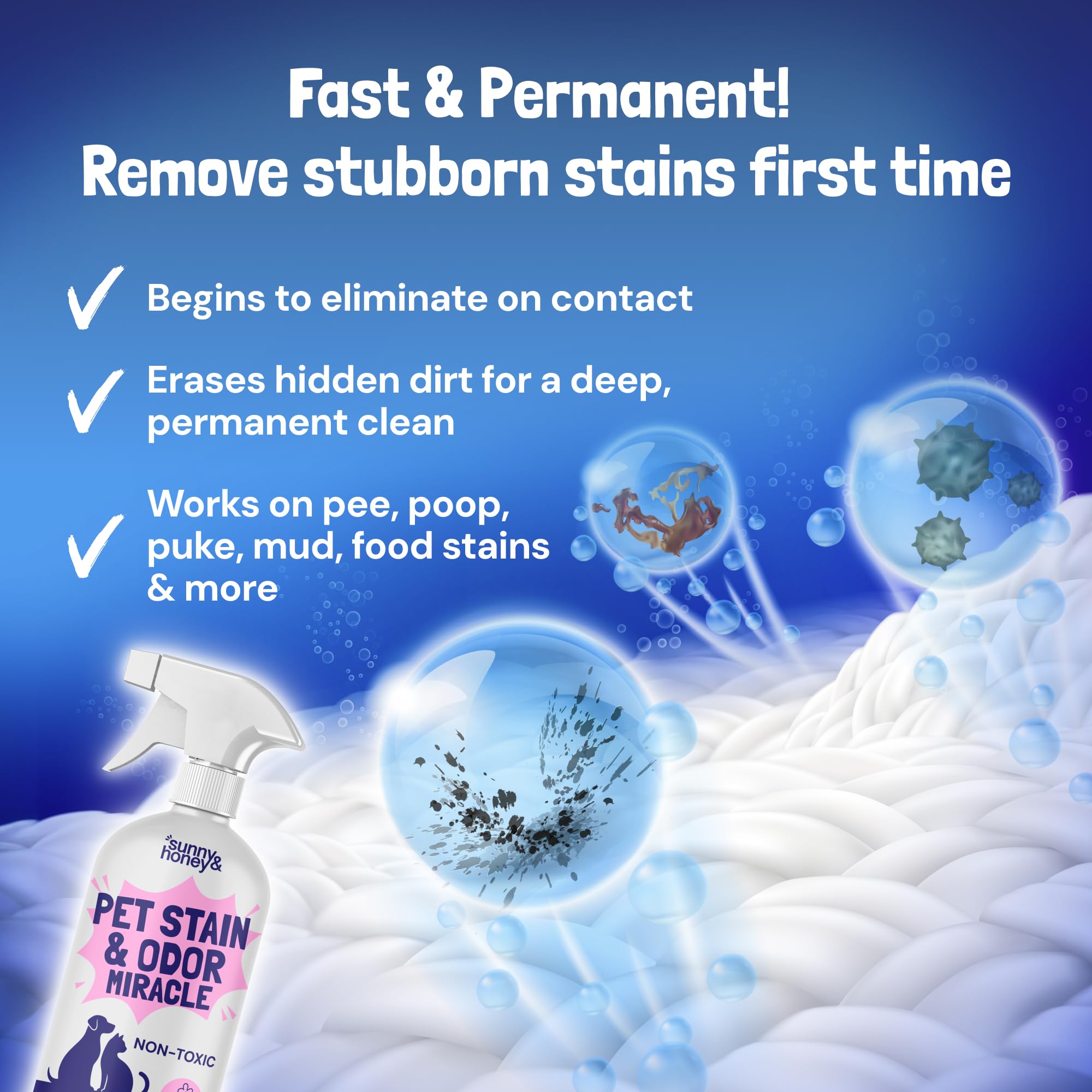 Pet Stain and Odor Remover Spray for Carpets (32 Fl Oz)