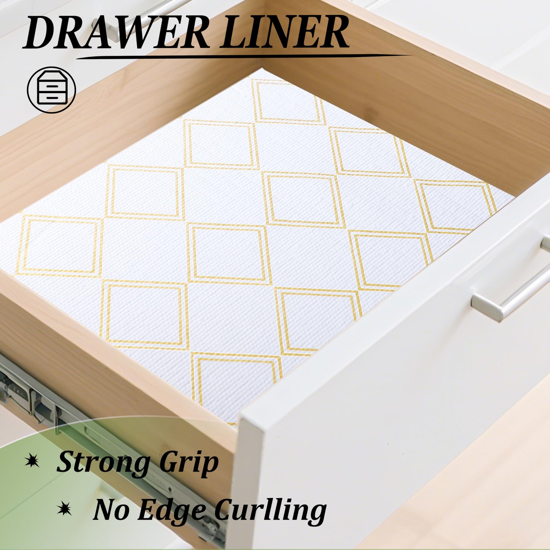 Shelf Liners for Kitchen Cabinets Non (2880 sq inches)
