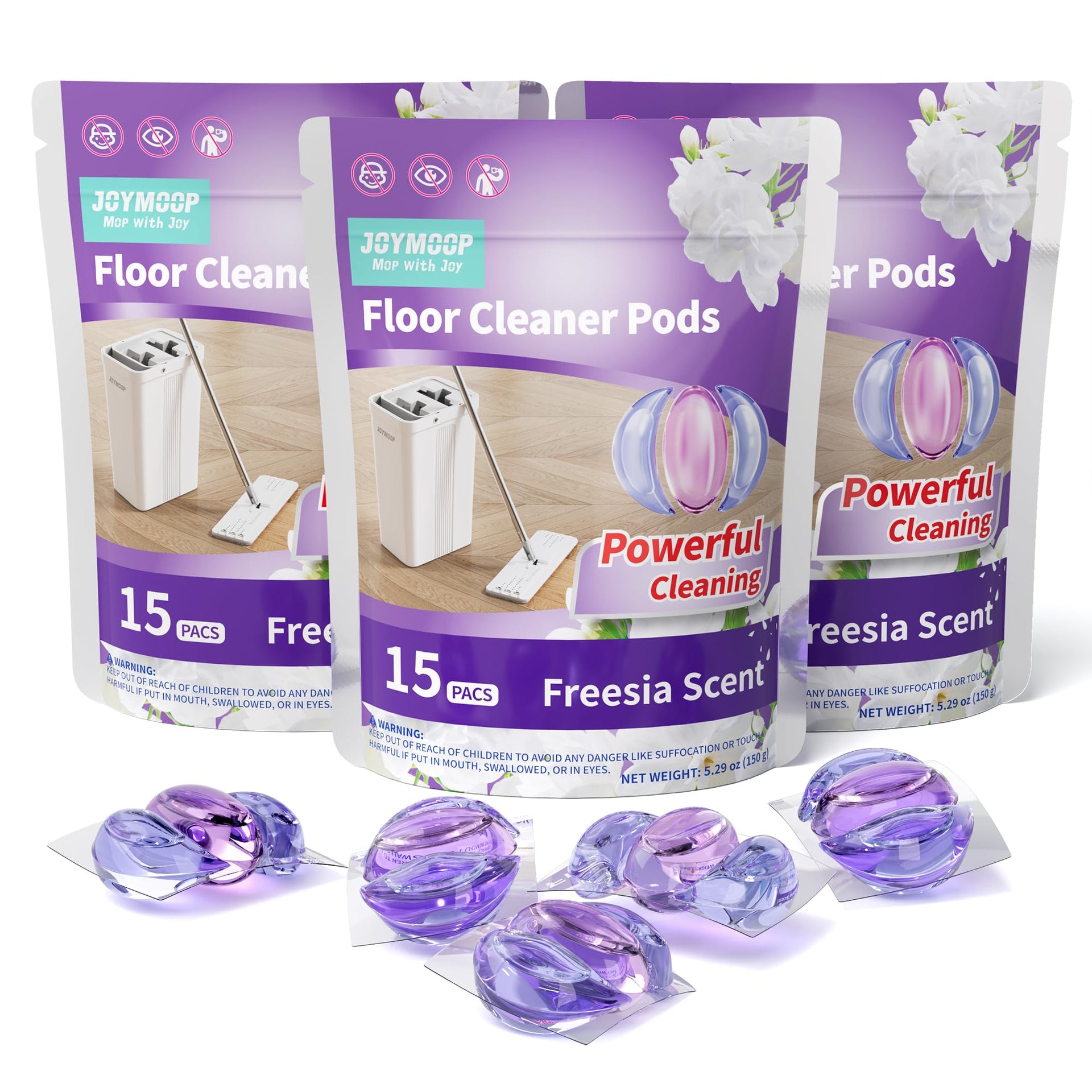 Floor Cleaner Pods for Mopping (45 Count)