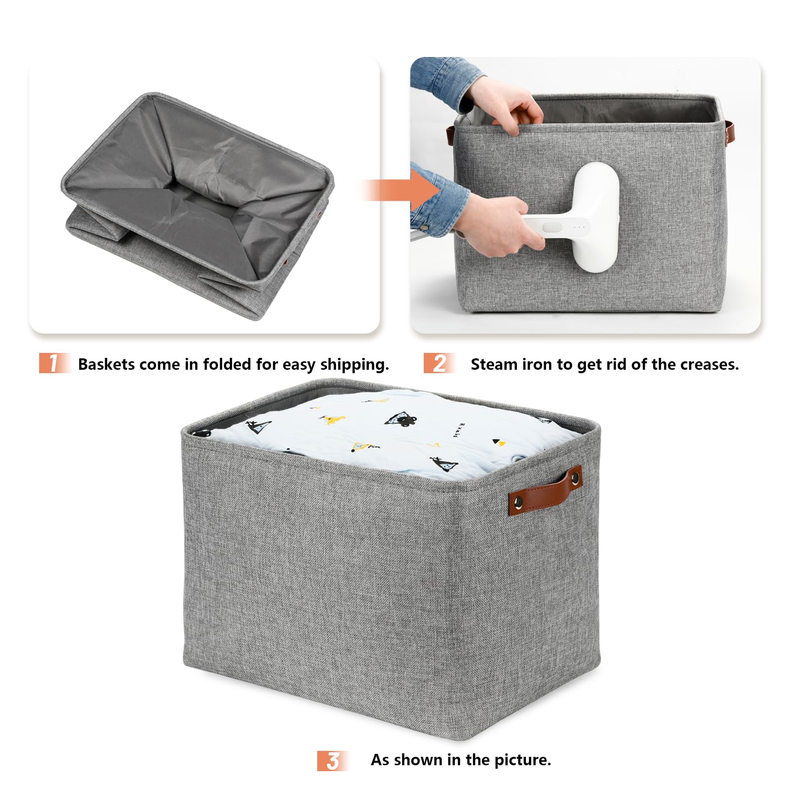 Large Storage Baskets (3 Count)
