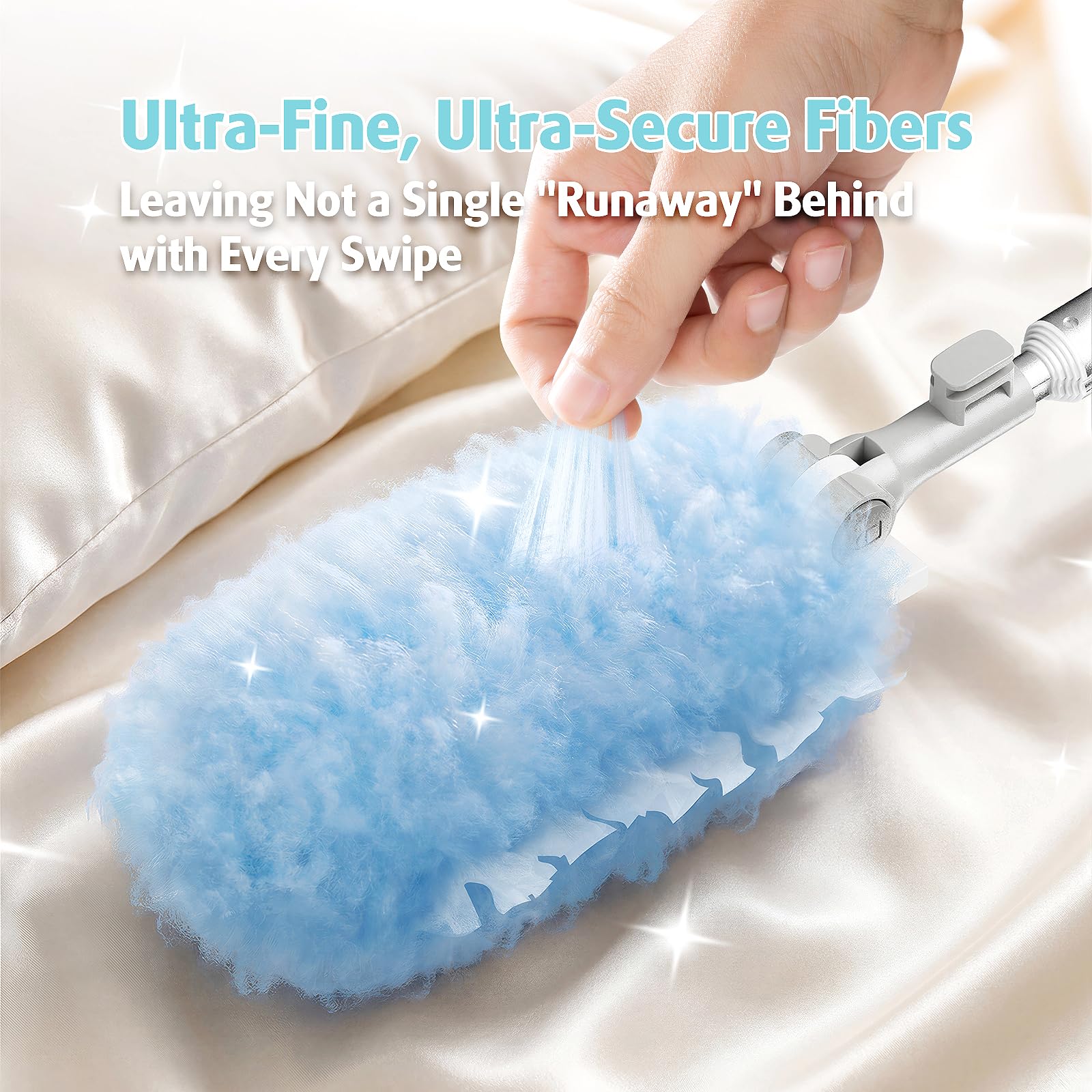 6ft Extendable Duster with 40 Refills for Swiffer Dusters (40 Count)