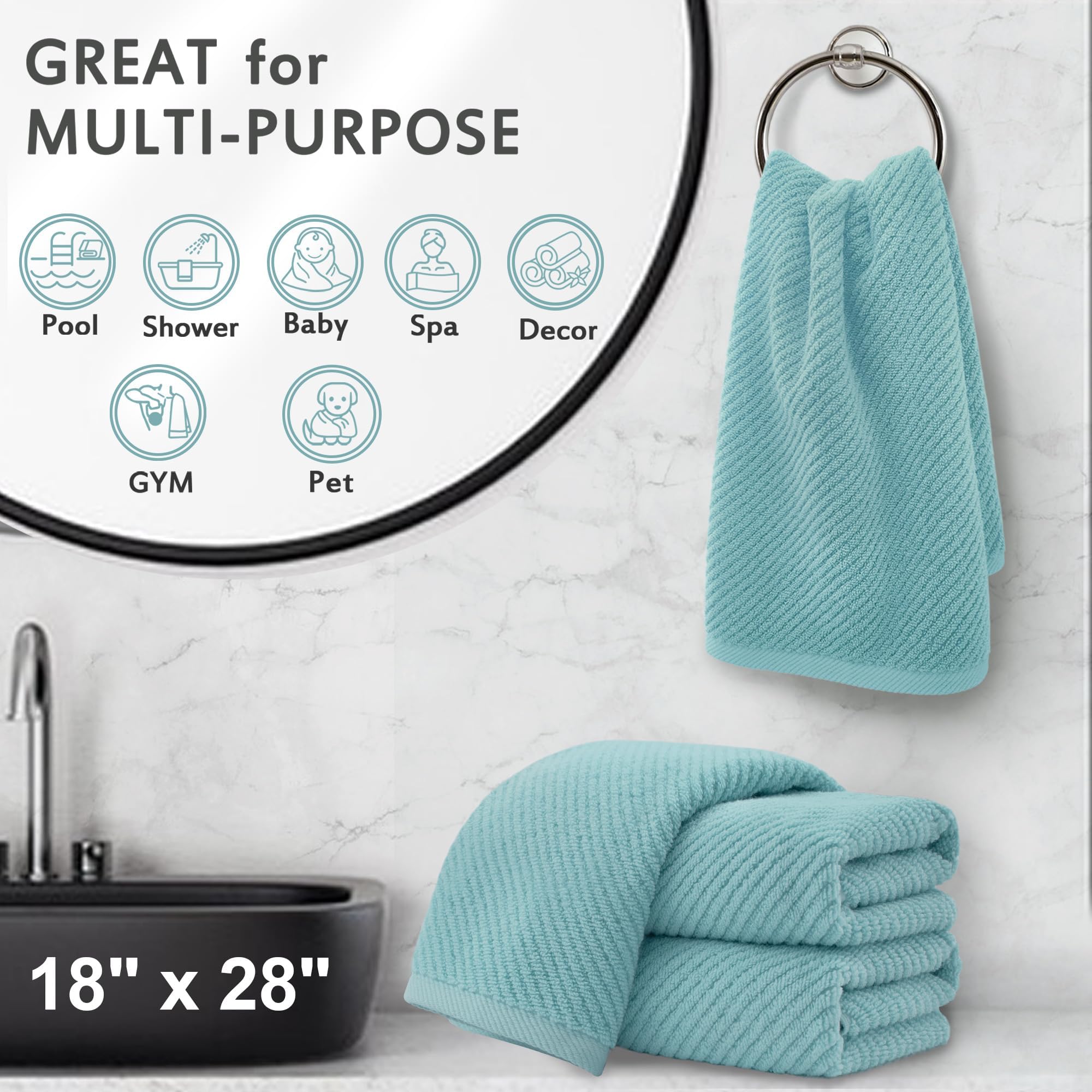 Hand Towels 4PC (4 Count)
