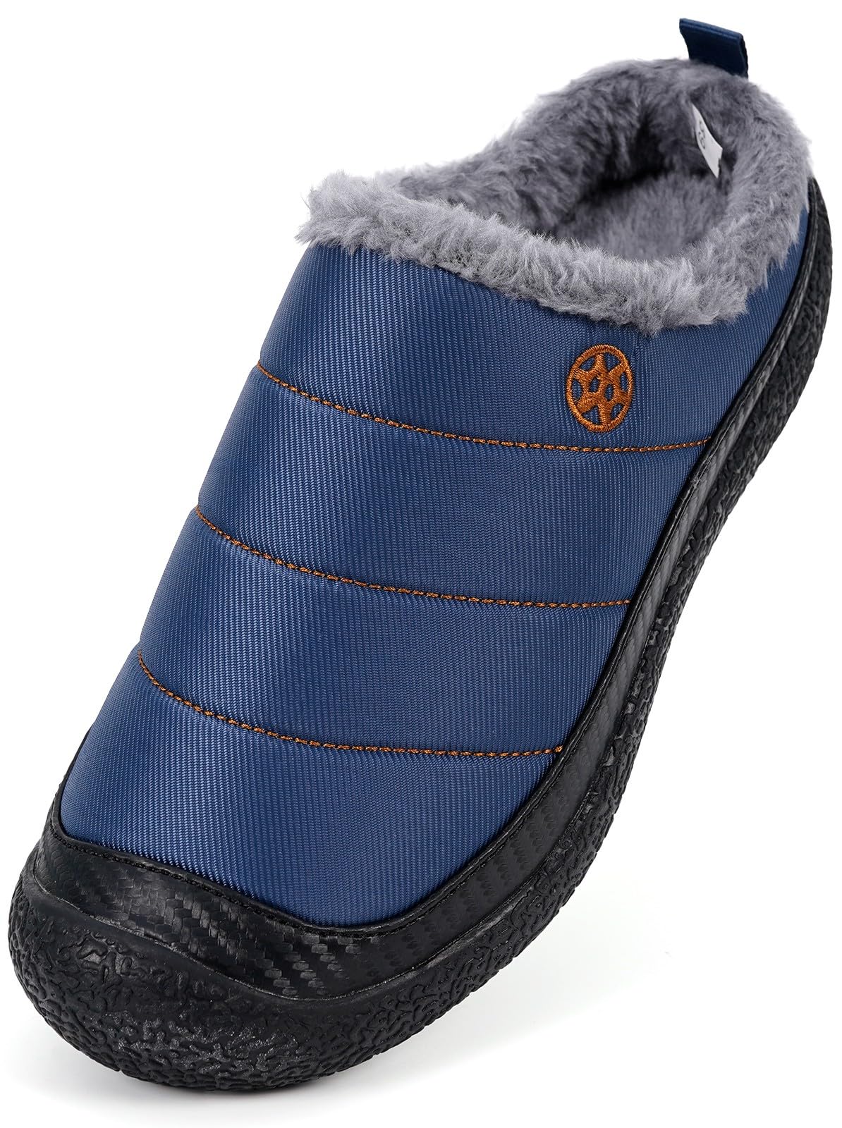 Womens Mens House Slippers Outdoor Winter Shoes Blue