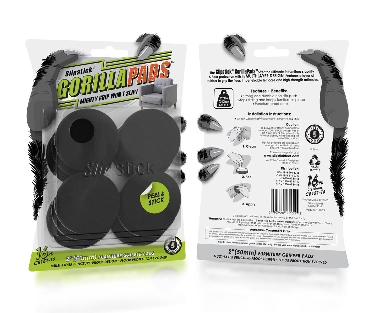 GorillaPads Non Slip Furniture Pads (16 Count)