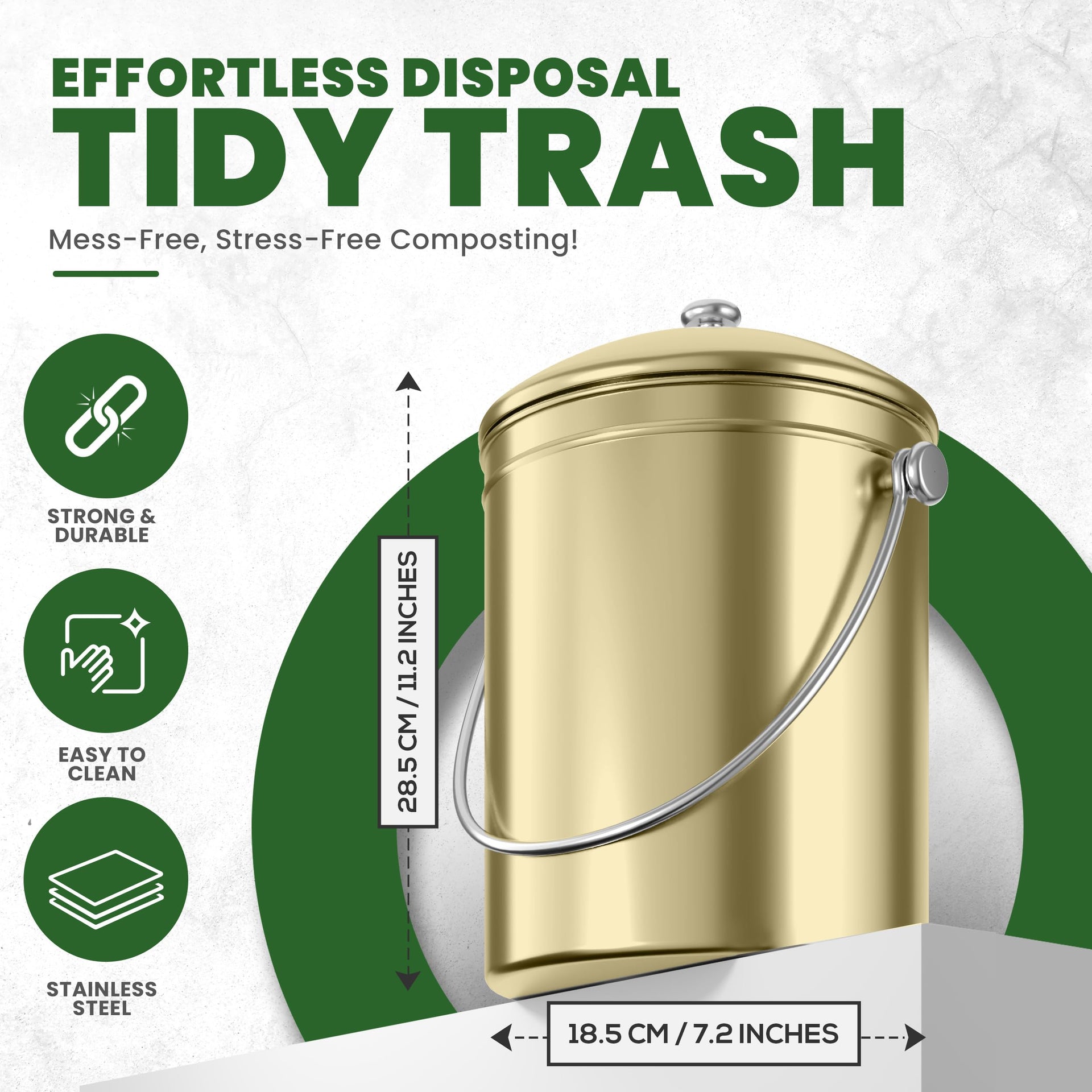 Countertop Compost Bin 1.3 Gallon