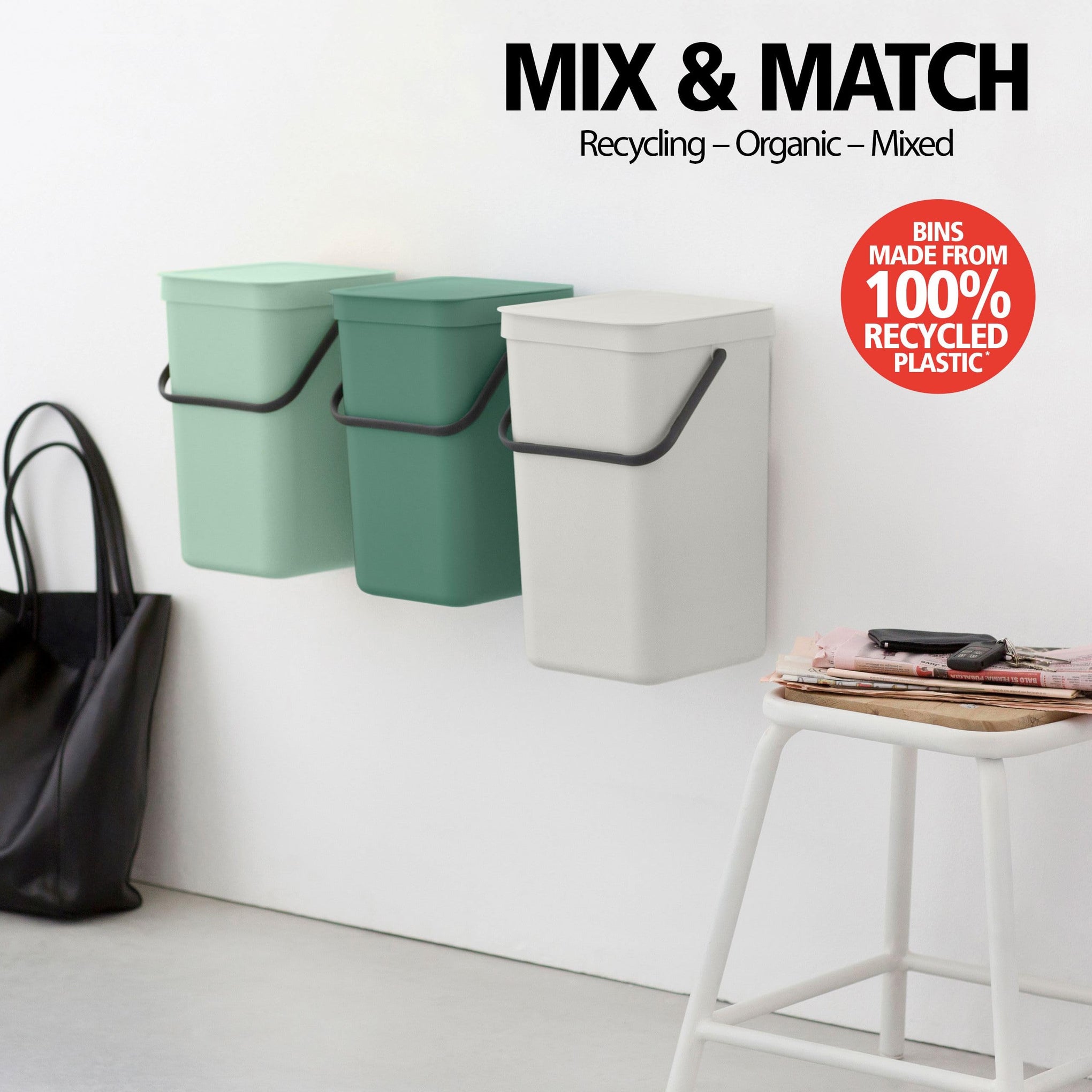 Sort & Go Kitchen Recycling Bin