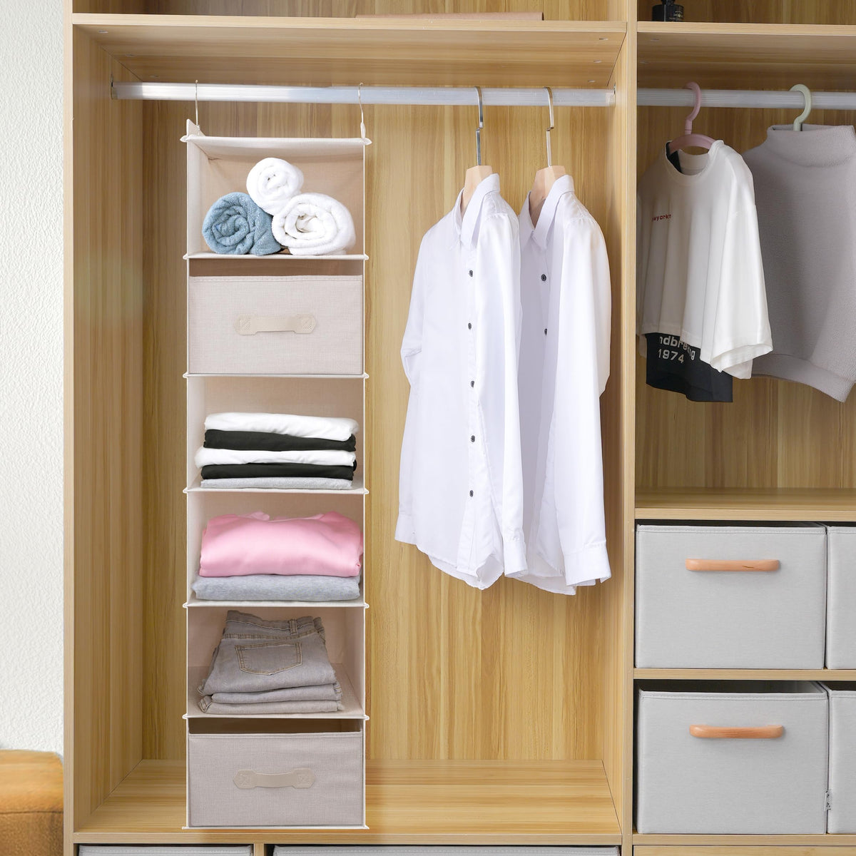 Large Hanging Sweater Organizer for Closet