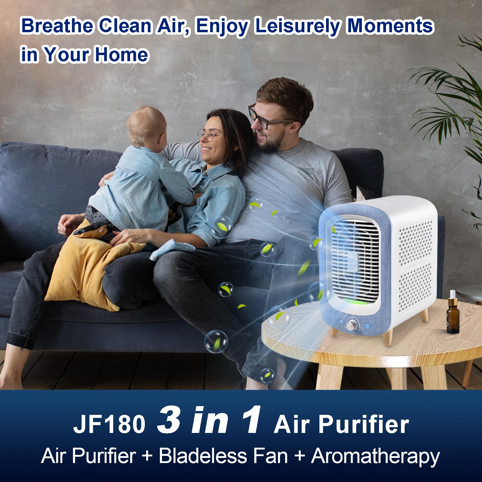 Air Purifiers for Home Bedroom Dorm Room Small Office Desktop