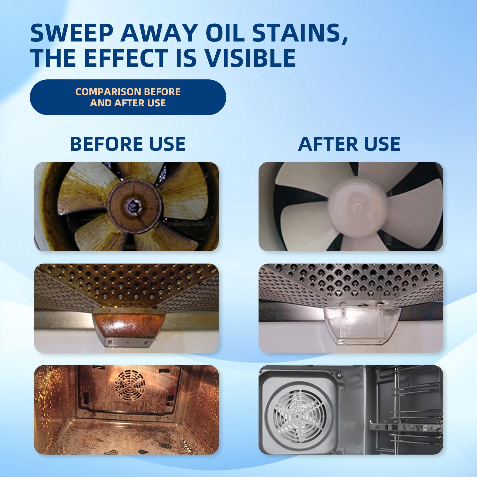 Oven Cleaner 1PCS Heavy Oil Cleaner Stain (10.58 Ounce)