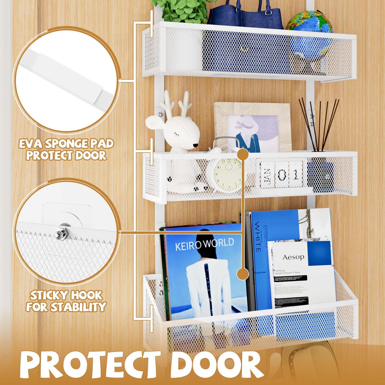 Over The Door Hooks Organizer