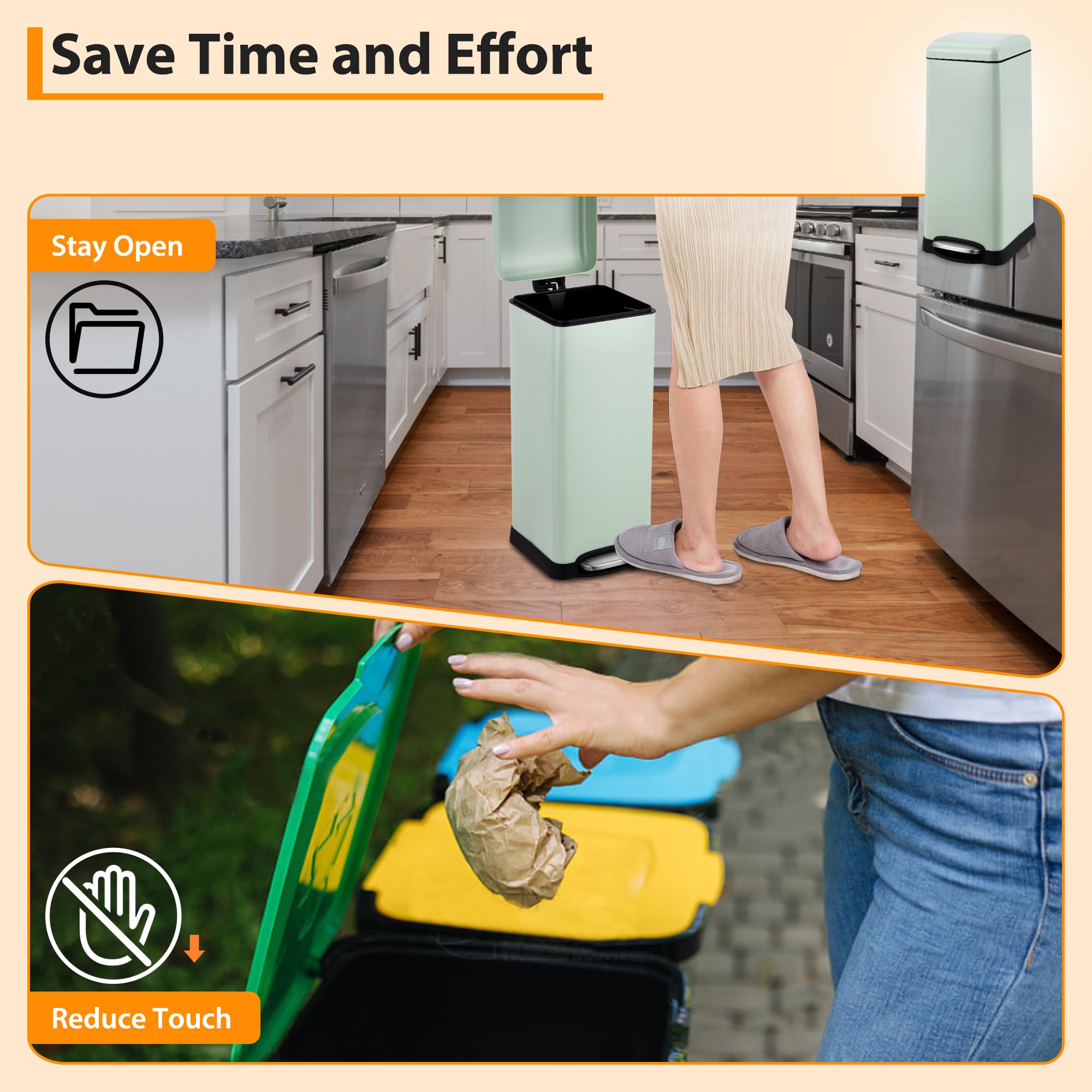8Gallon 30l Kitchen Trash Can