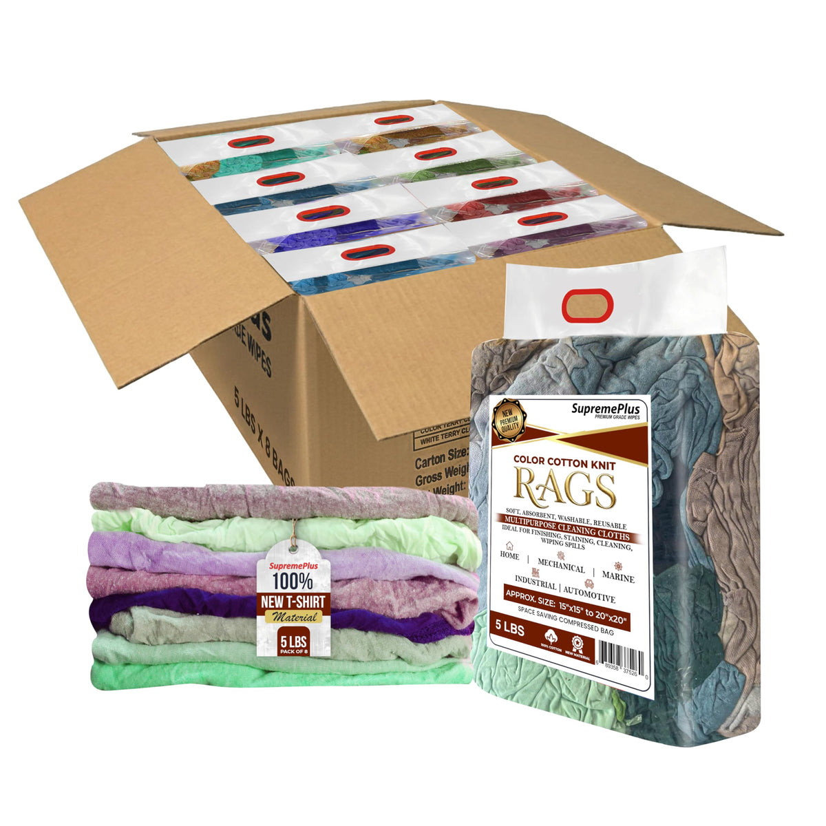 New Colored Cotton Knit T (40 Count)
